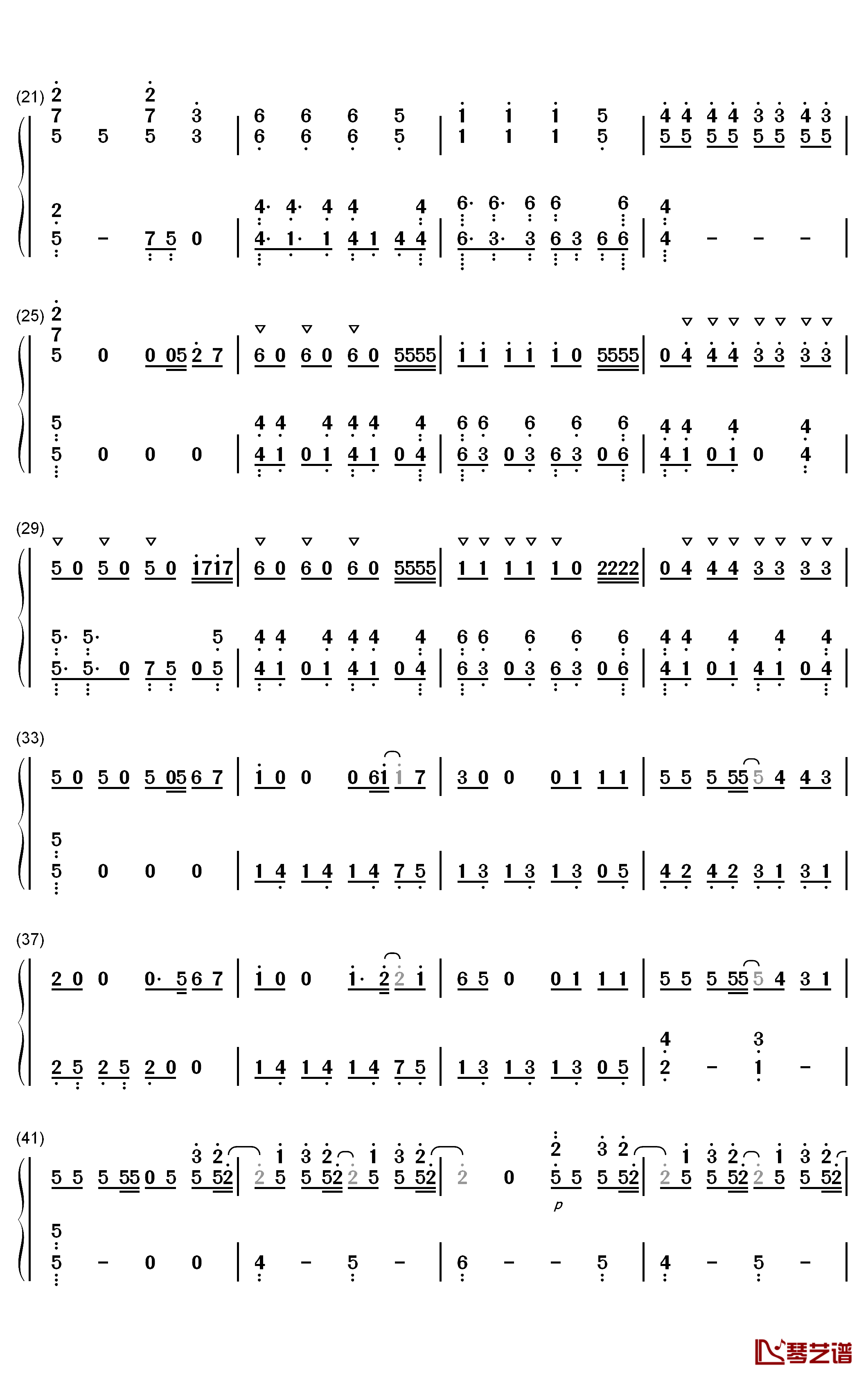 End of Time钢琴简谱-数字双手-Alan Walker K-391 Ahrix2