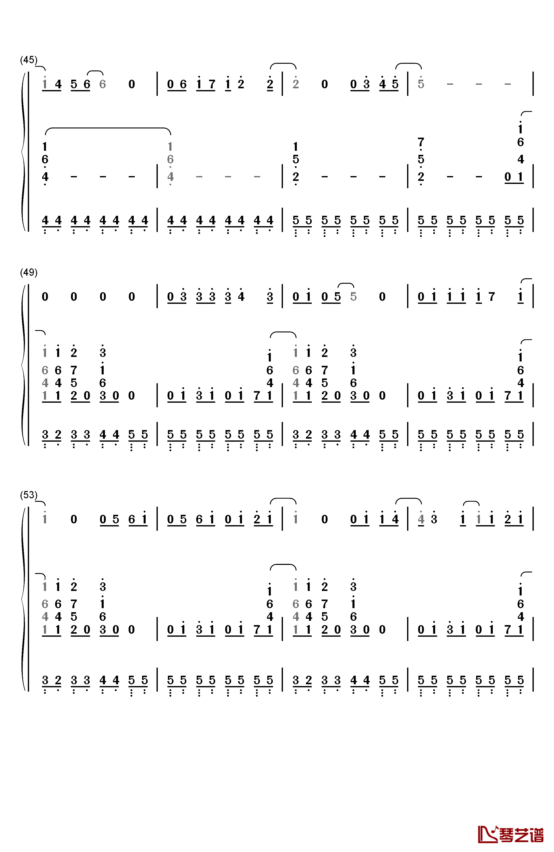 风の辿り着く场所钢琴简谱-数字双手-彩菜5