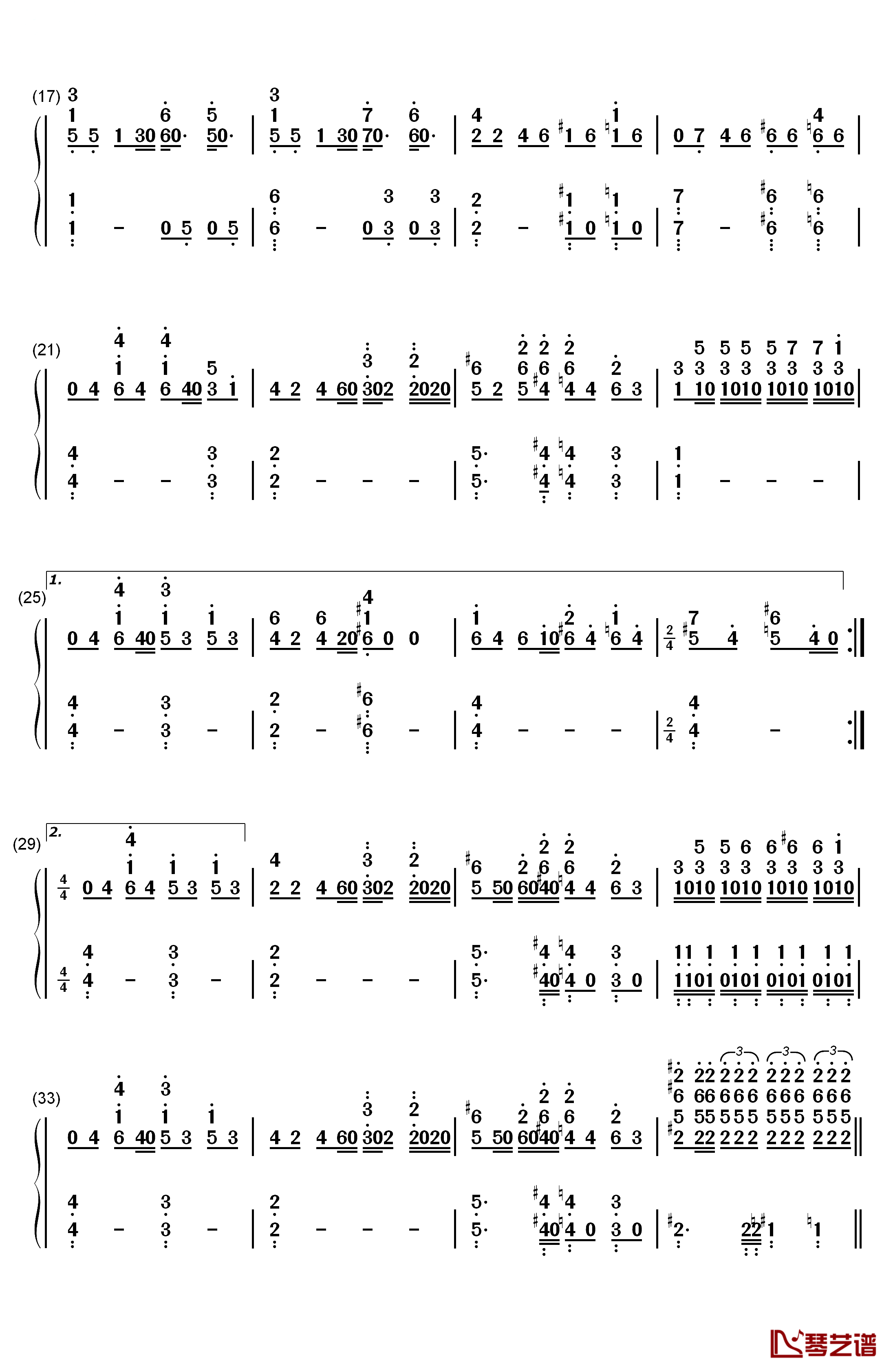 Bohemian Rhapsody钢琴简谱-数字双手-Queen2