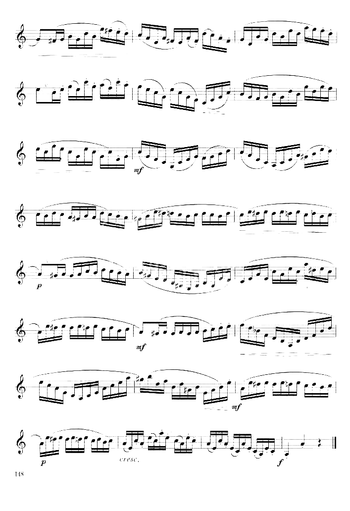 [法]克洛捷练习曲二简谱1