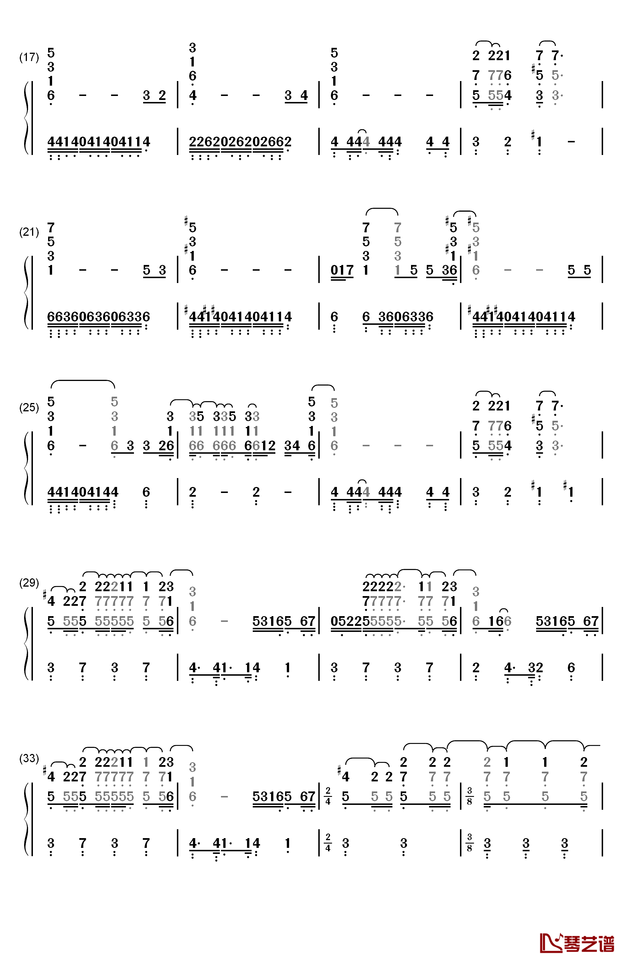 Nobody Not Really钢琴简谱-数字双手-Alicia Keys2