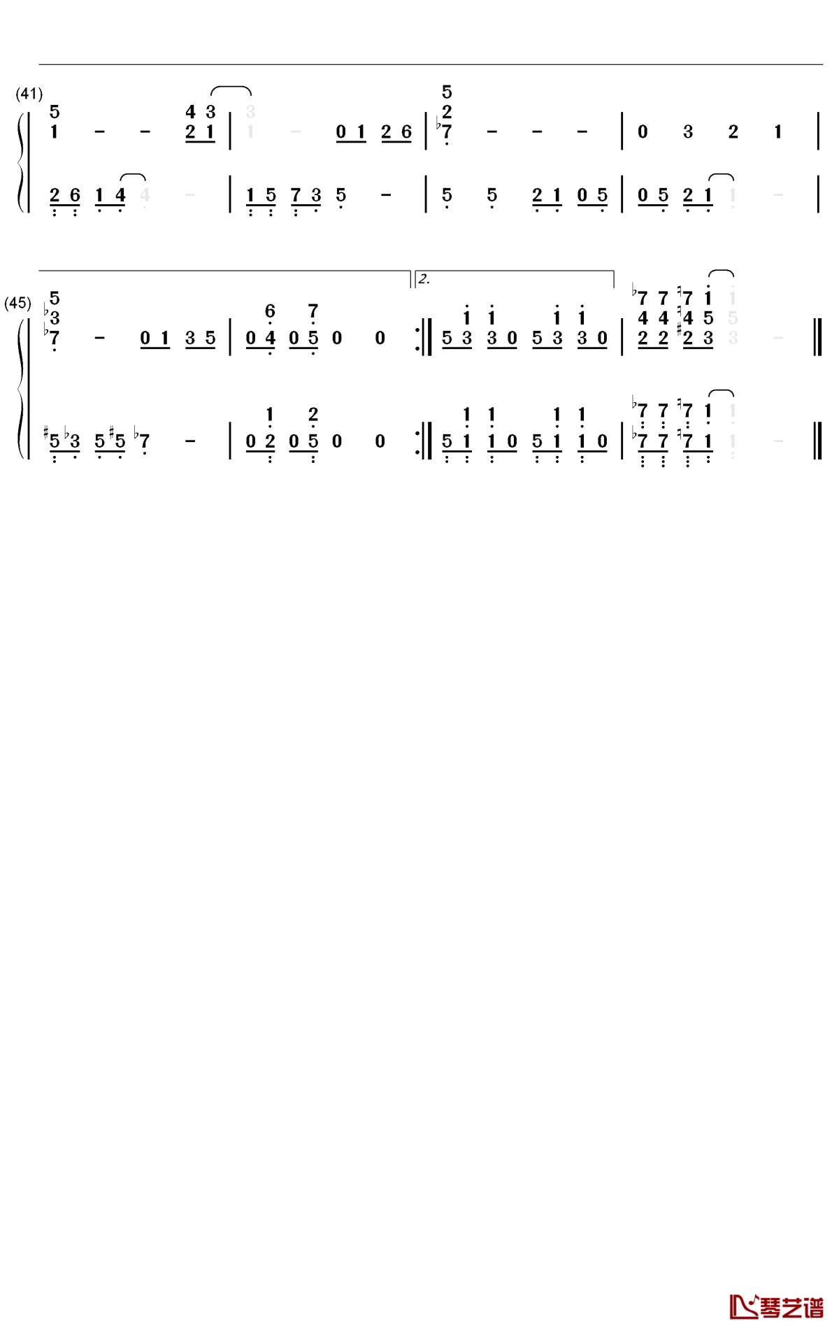 12MINI主题曲钢琴简谱-数字双手-Wiwi Kuan3