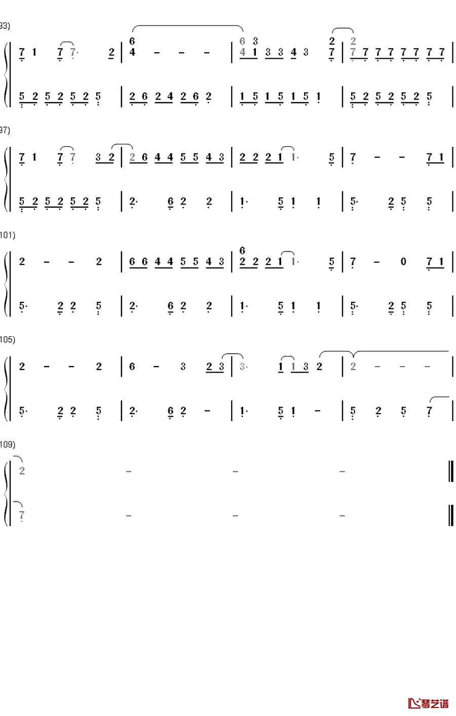 Wicked Game钢琴简谱-数字双手-Chris Isaak5