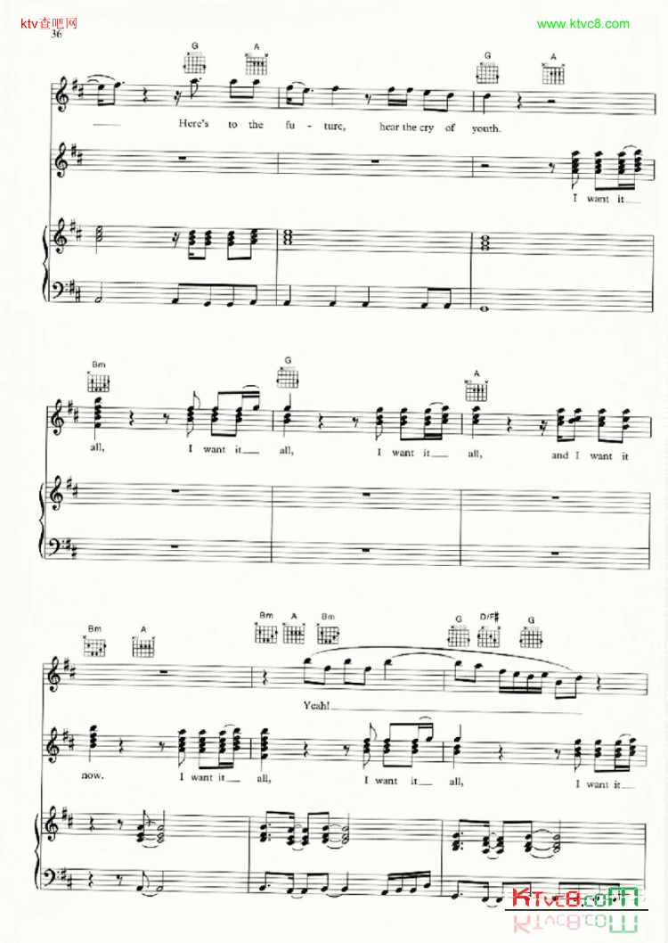 IWANTITALL简谱1