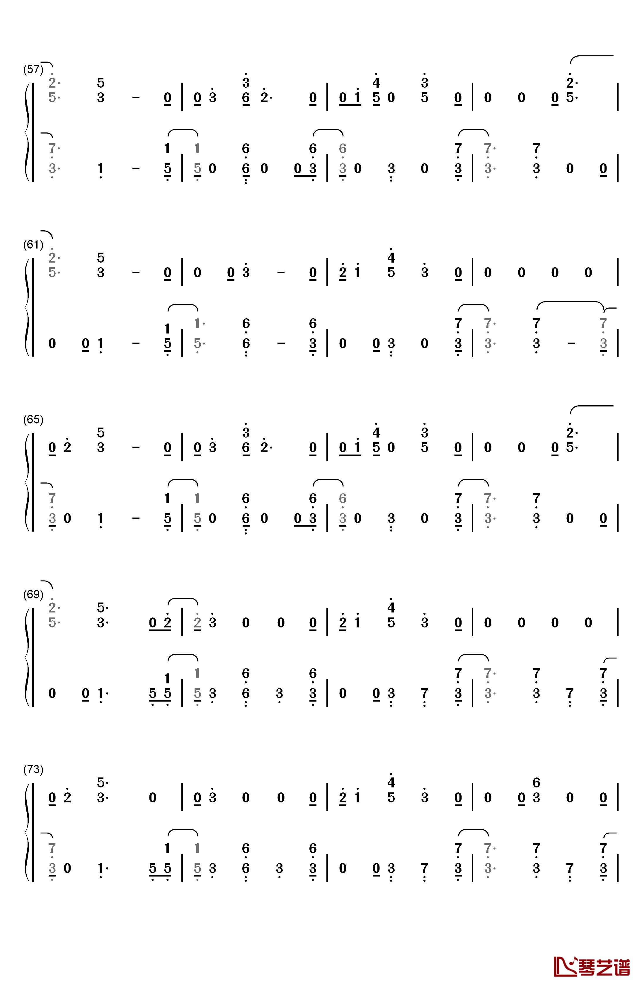 I'm Still Here钢琴简谱-数字双手-Sia4