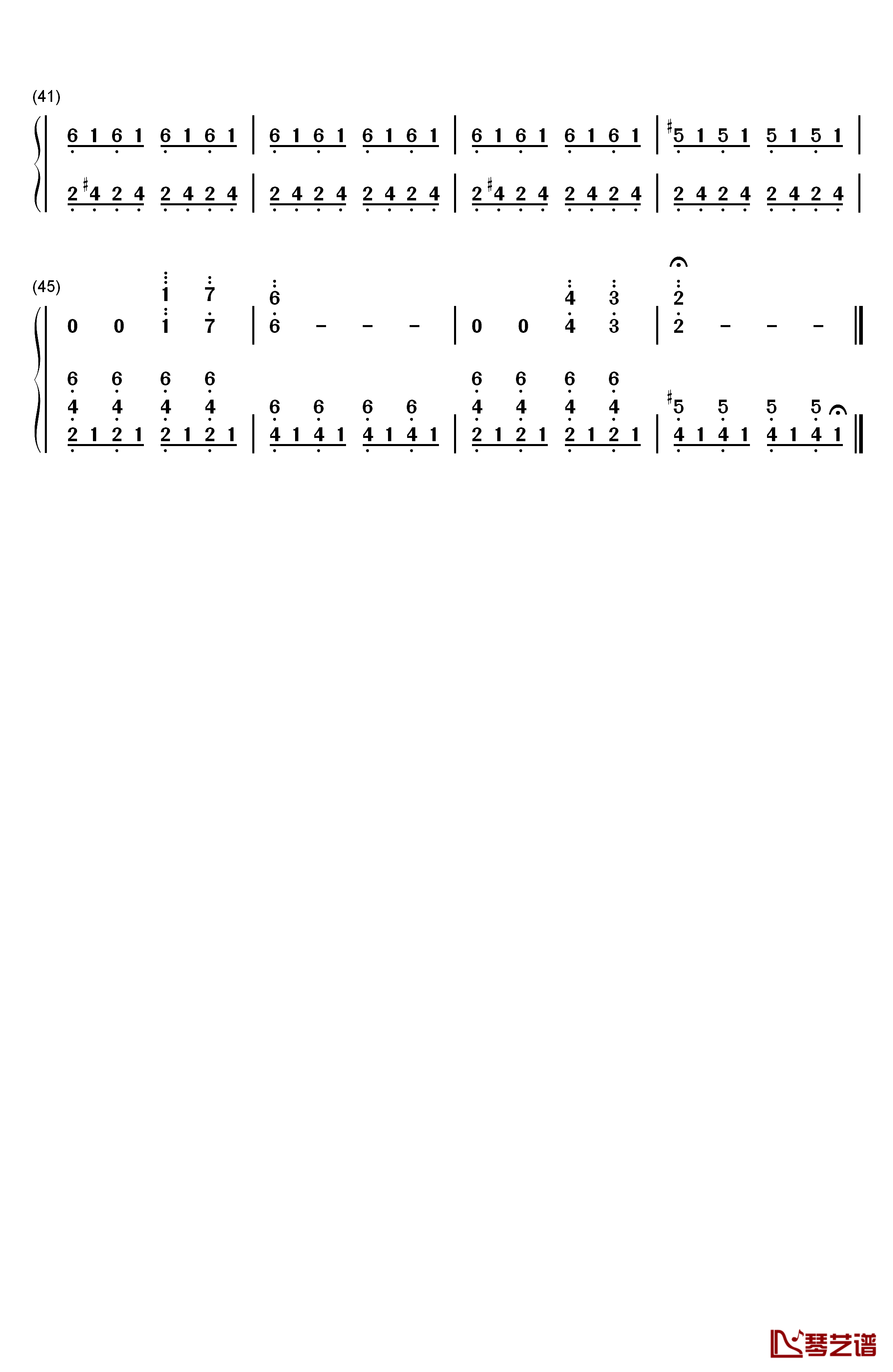 Truman Sleeps钢琴简谱-数字双手-Philip Glass3