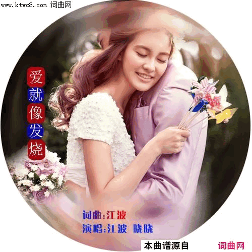 爱就像发烧简谱-江波v晓晓演唱-江波/江波词曲1