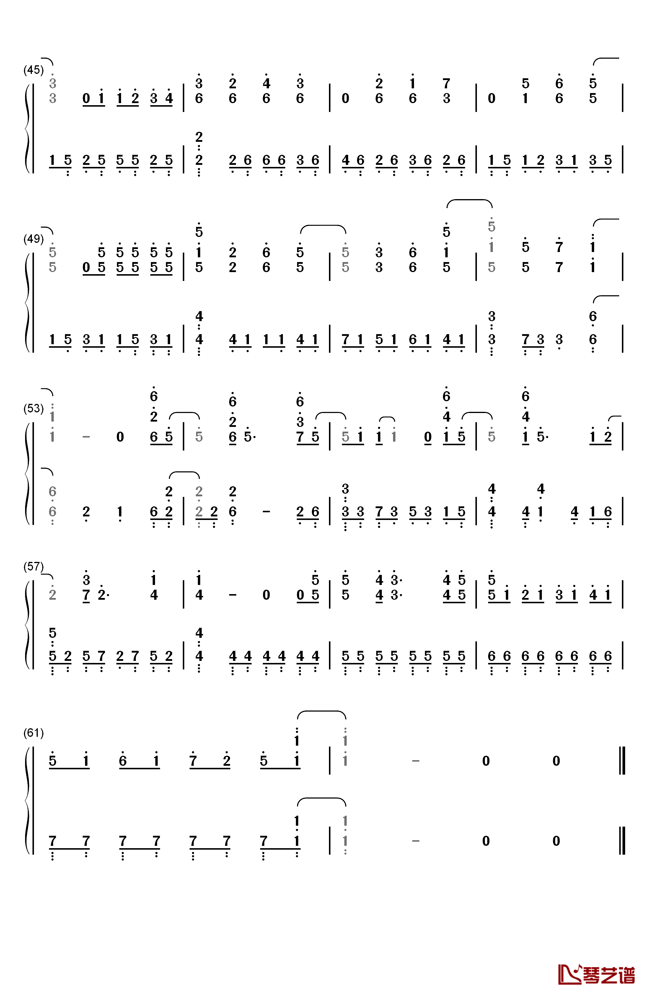 Another colony钢琴简谱-数字双手-TRUE3