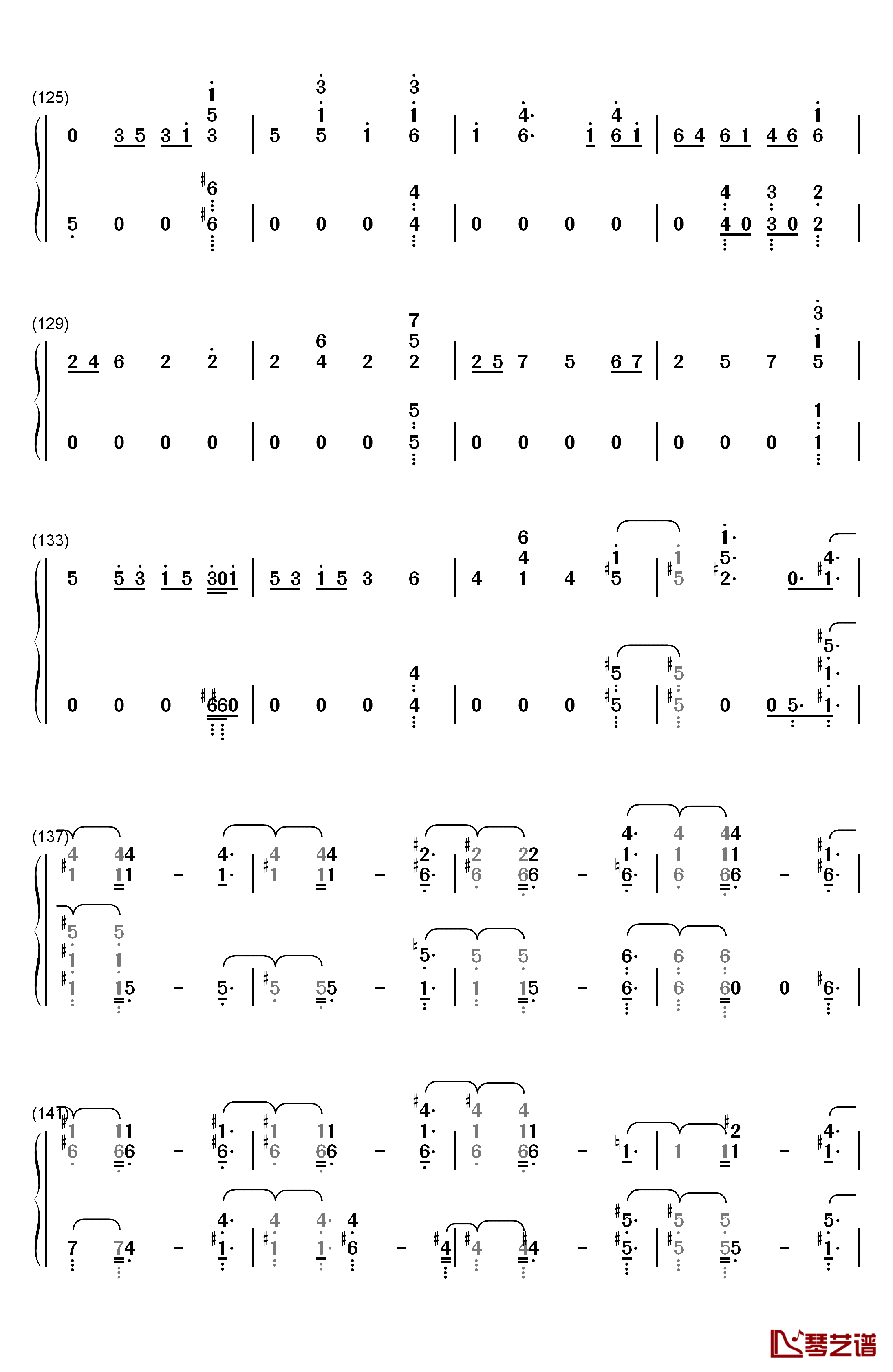 Free Me钢琴简谱-数字双手-Sia7