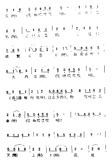 瞧情郎简谱-郭颂演唱1