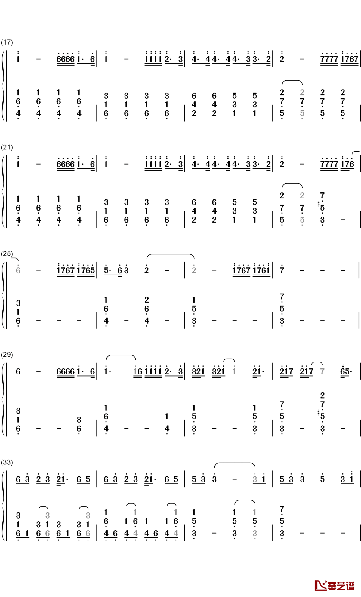 You Dont Even Know Me钢琴简谱-数字双手-Faouzia2