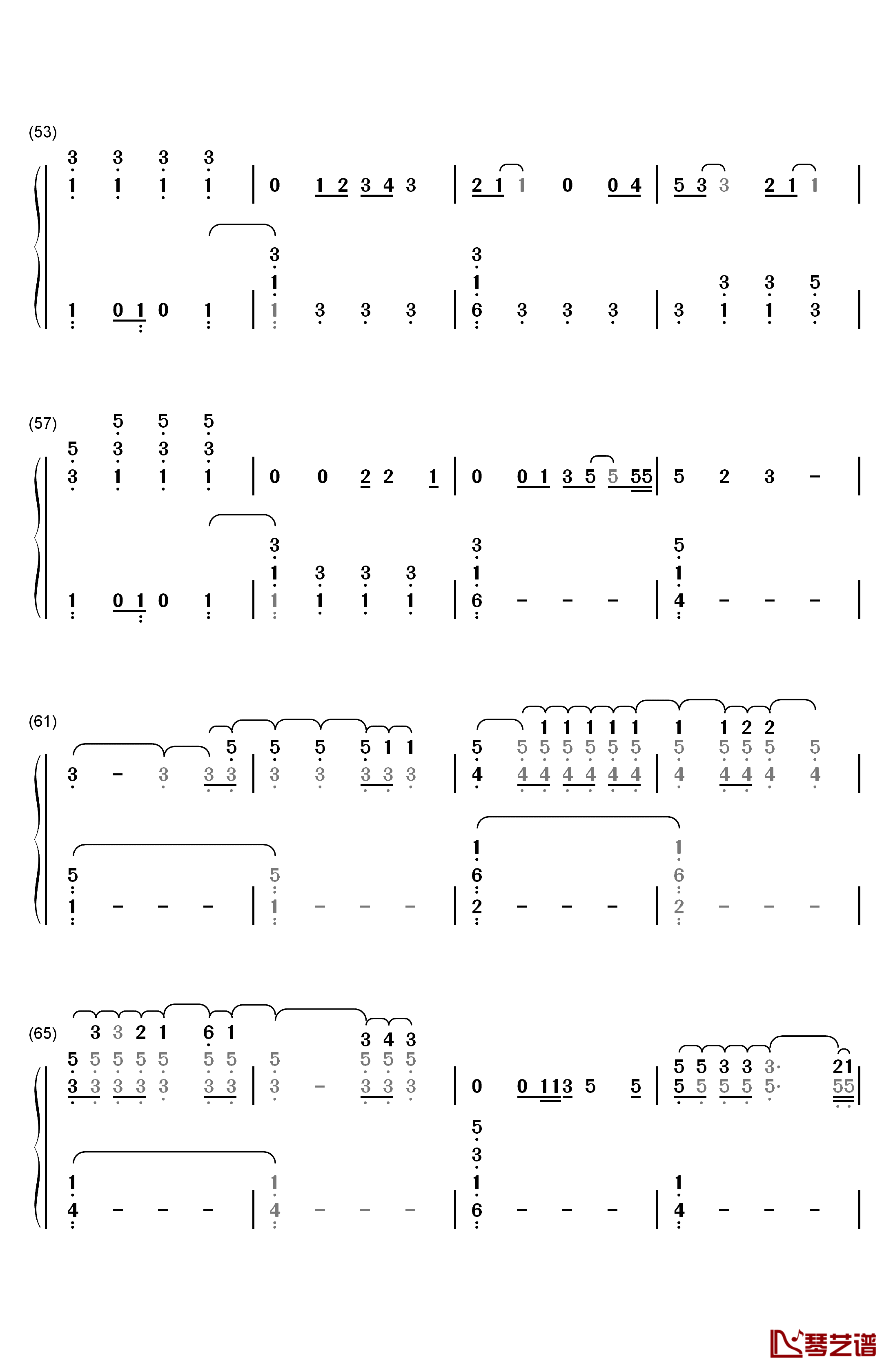 U.N.I.钢琴简谱-数字双手-Ed Sheeran4