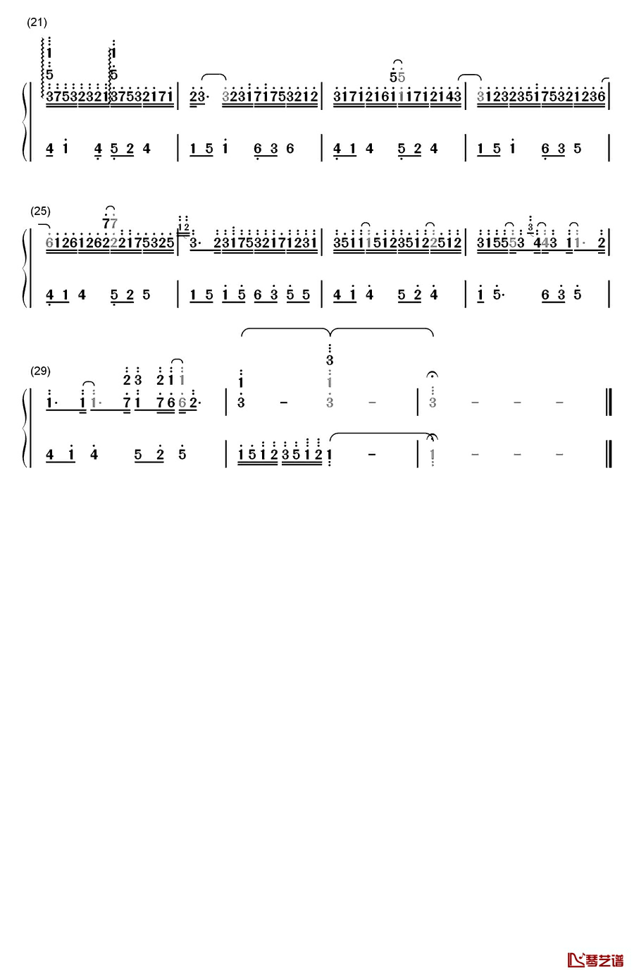 Our Song钢琴简谱-数字双手-Taylor Swift2