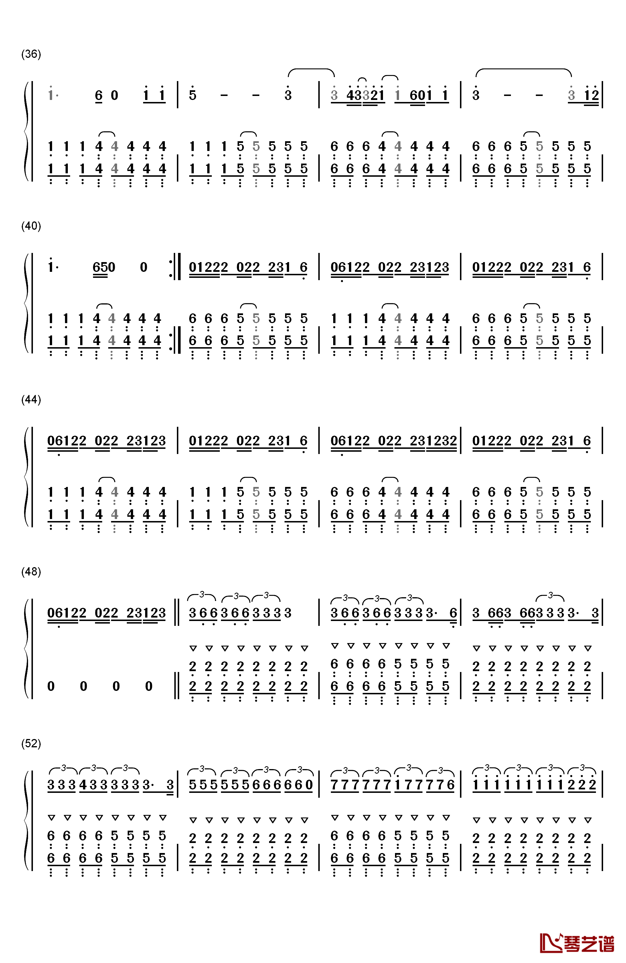 Alive钢琴简谱-数字双手-Sia3