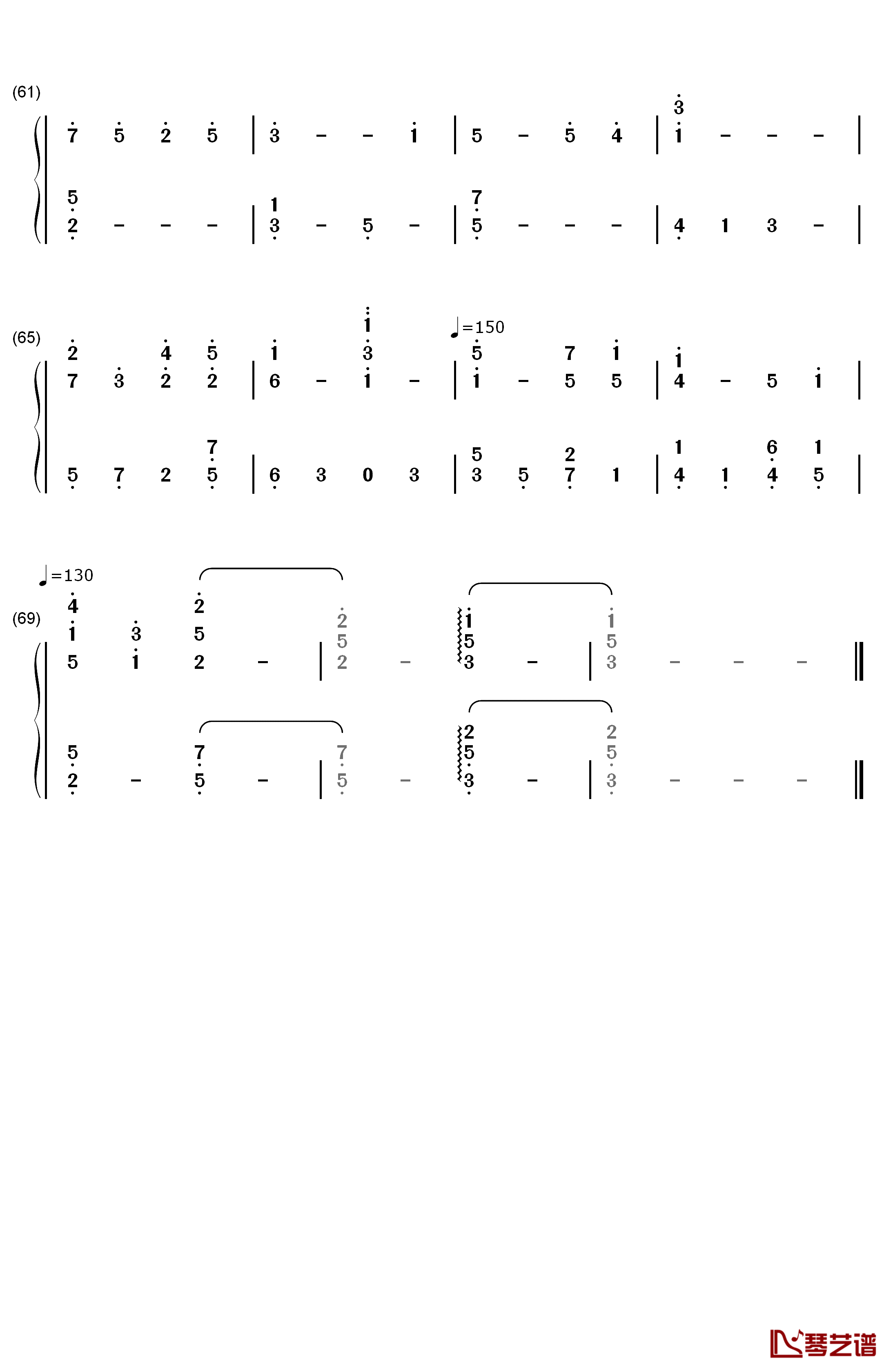 Milk钢琴简谱-数字双手-坂部刚4