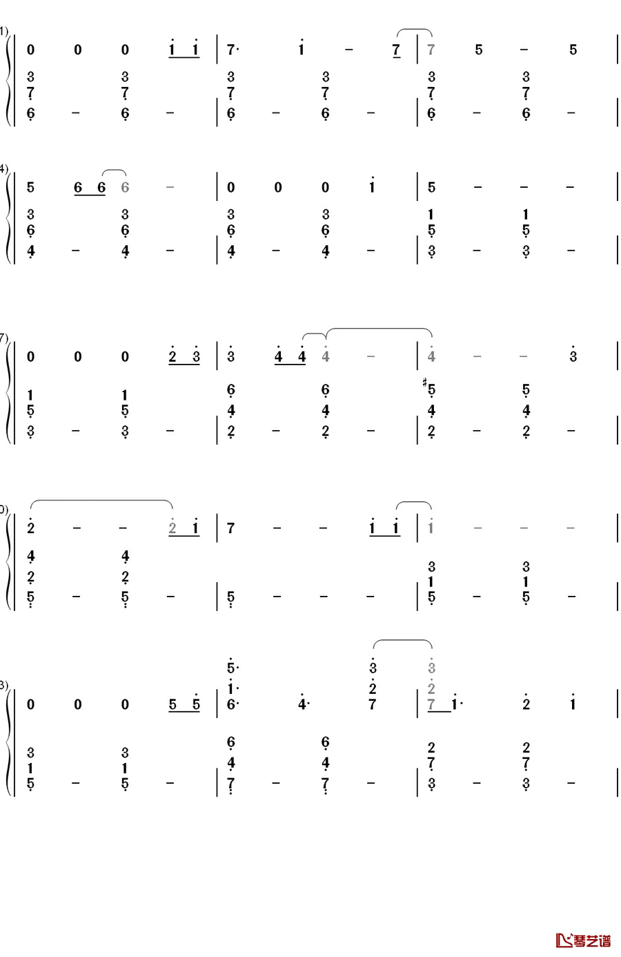 My Dearest钢琴简谱-数字双手-Supercell3