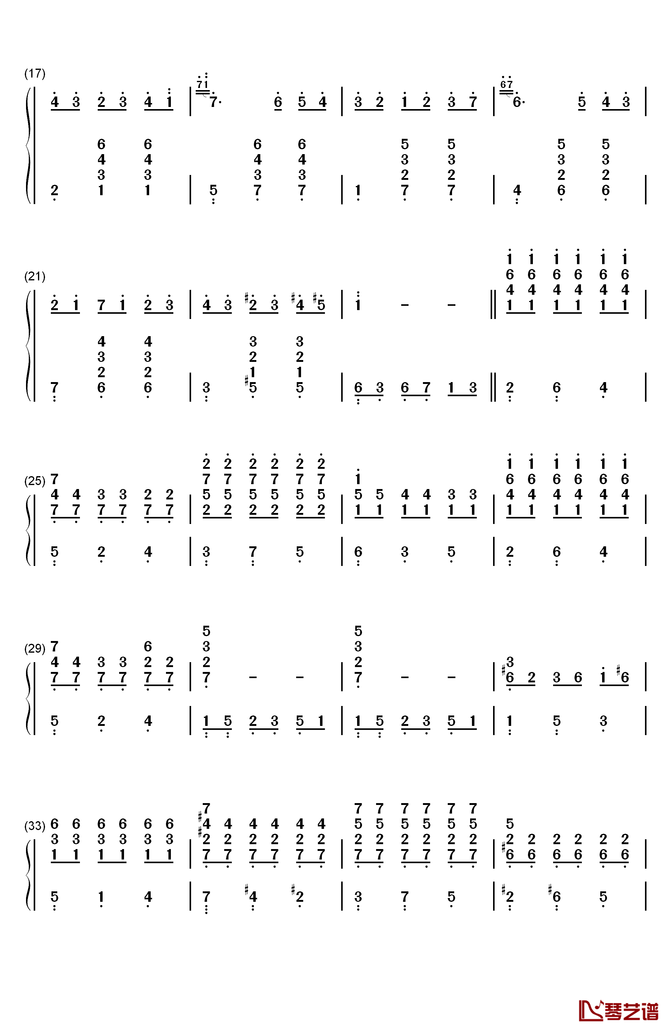 13 Jours En France钢琴简谱-数字双手-Francis Lai2