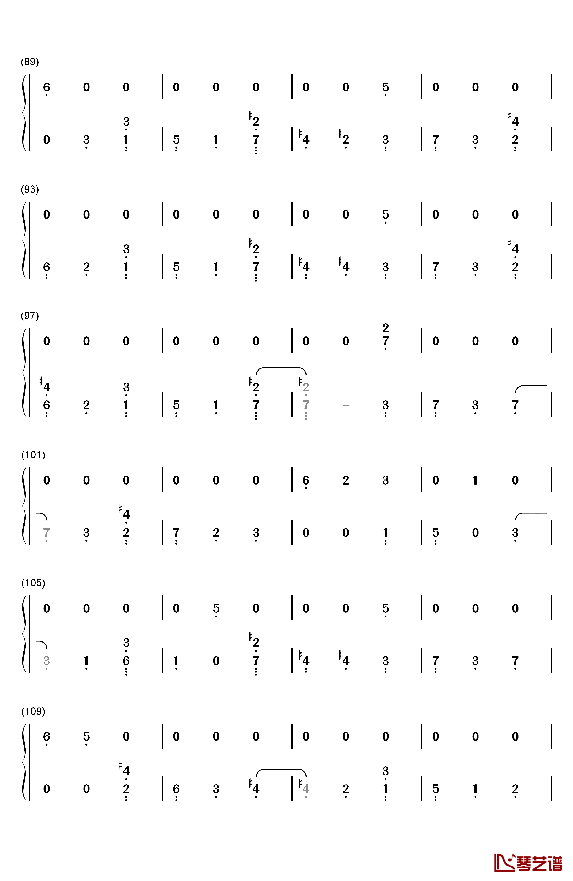 Fall In Line钢琴简谱-数字双手-Christina Aguilera Demi Lovato5