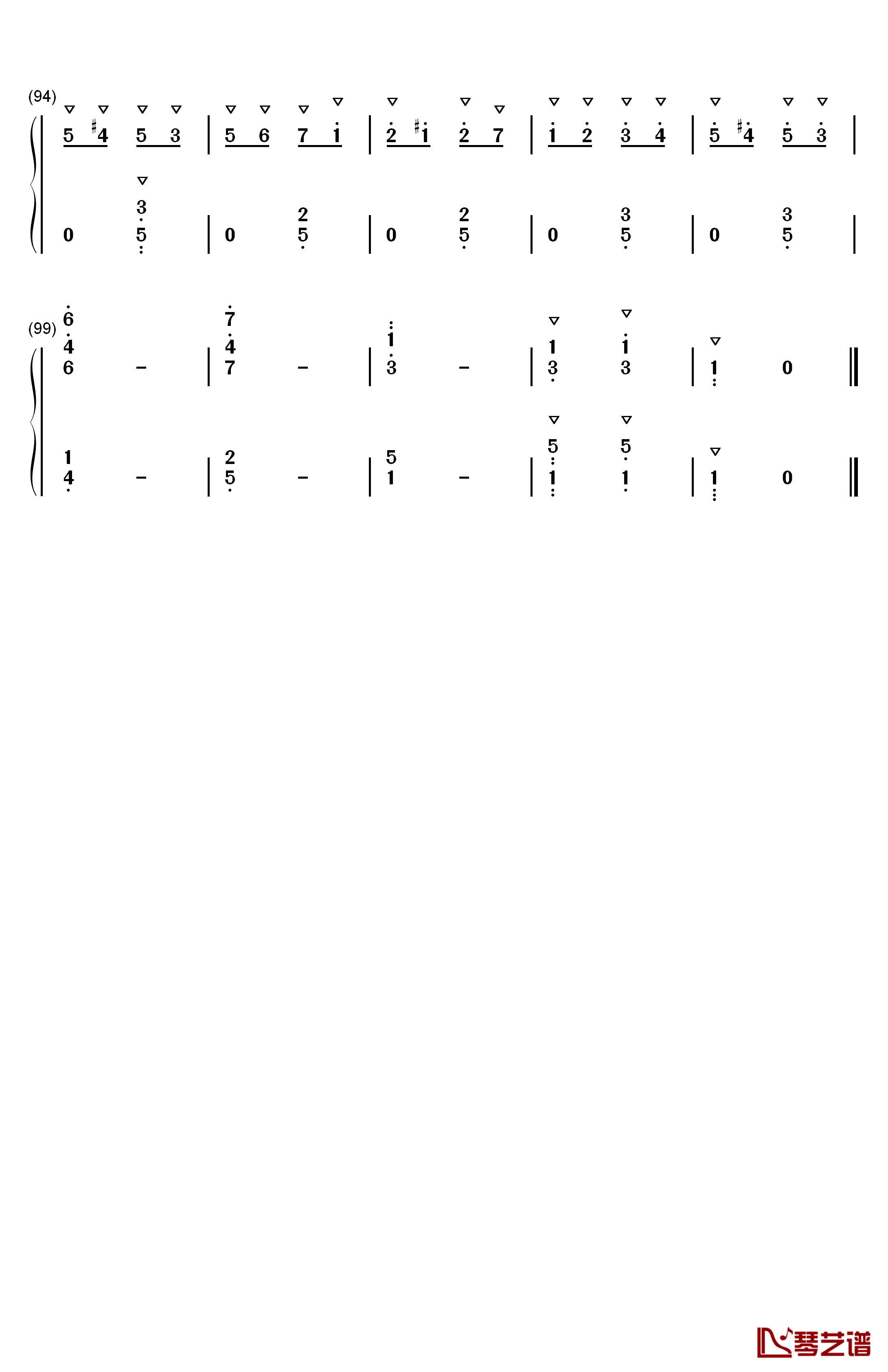 第2号匈牙利狂想曲钢琴简谱-数字双手-李斯特6