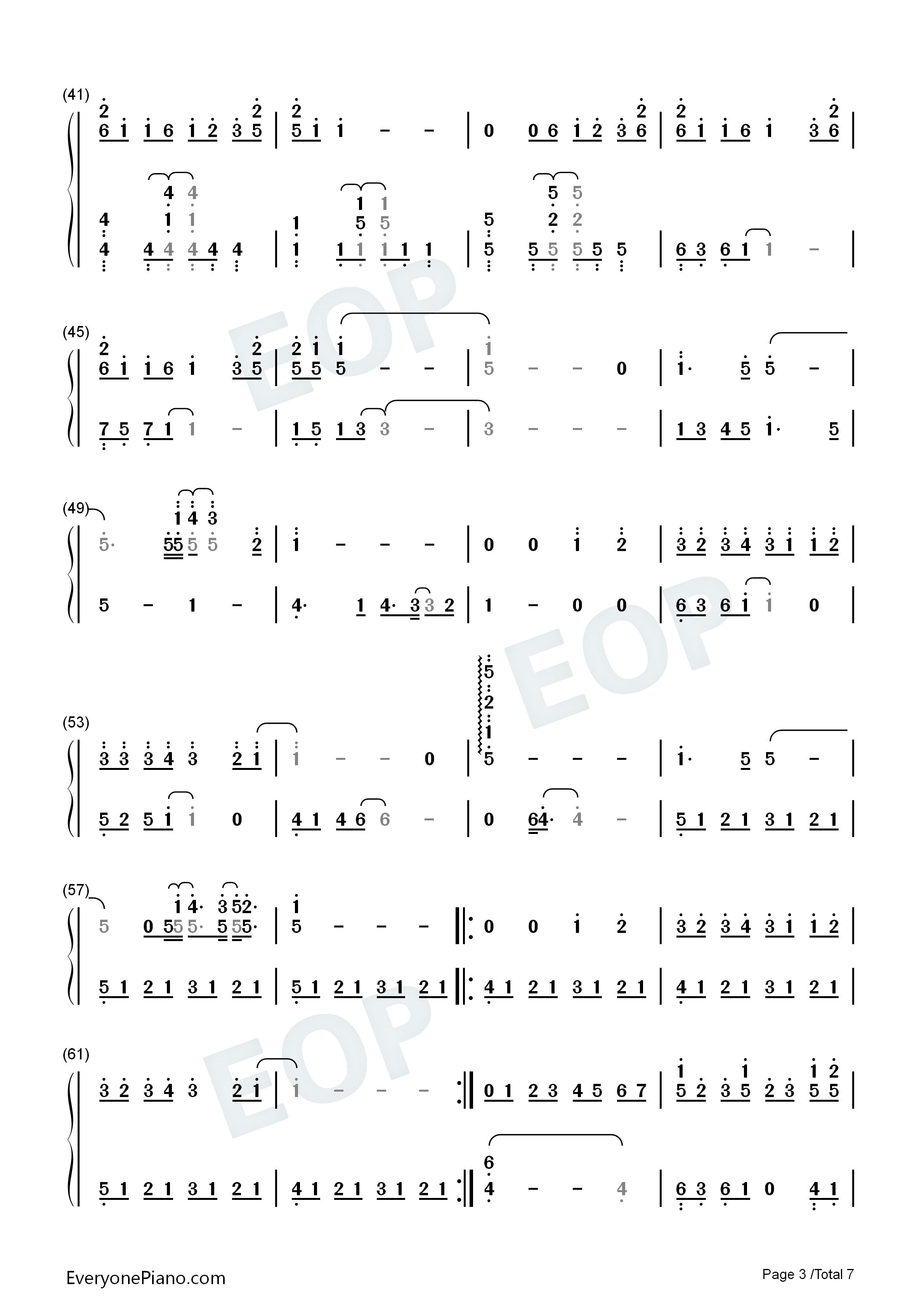 你的名字歌曲合集钢琴简谱-Radwimps演唱3