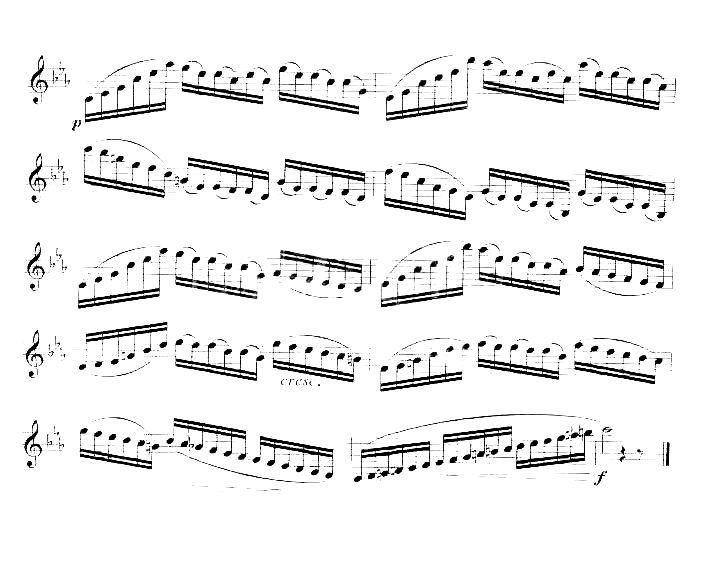 [俄]罗查诺夫单簧管练习曲十四简谱1