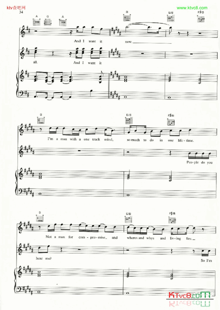 IWANTITALL简谱1