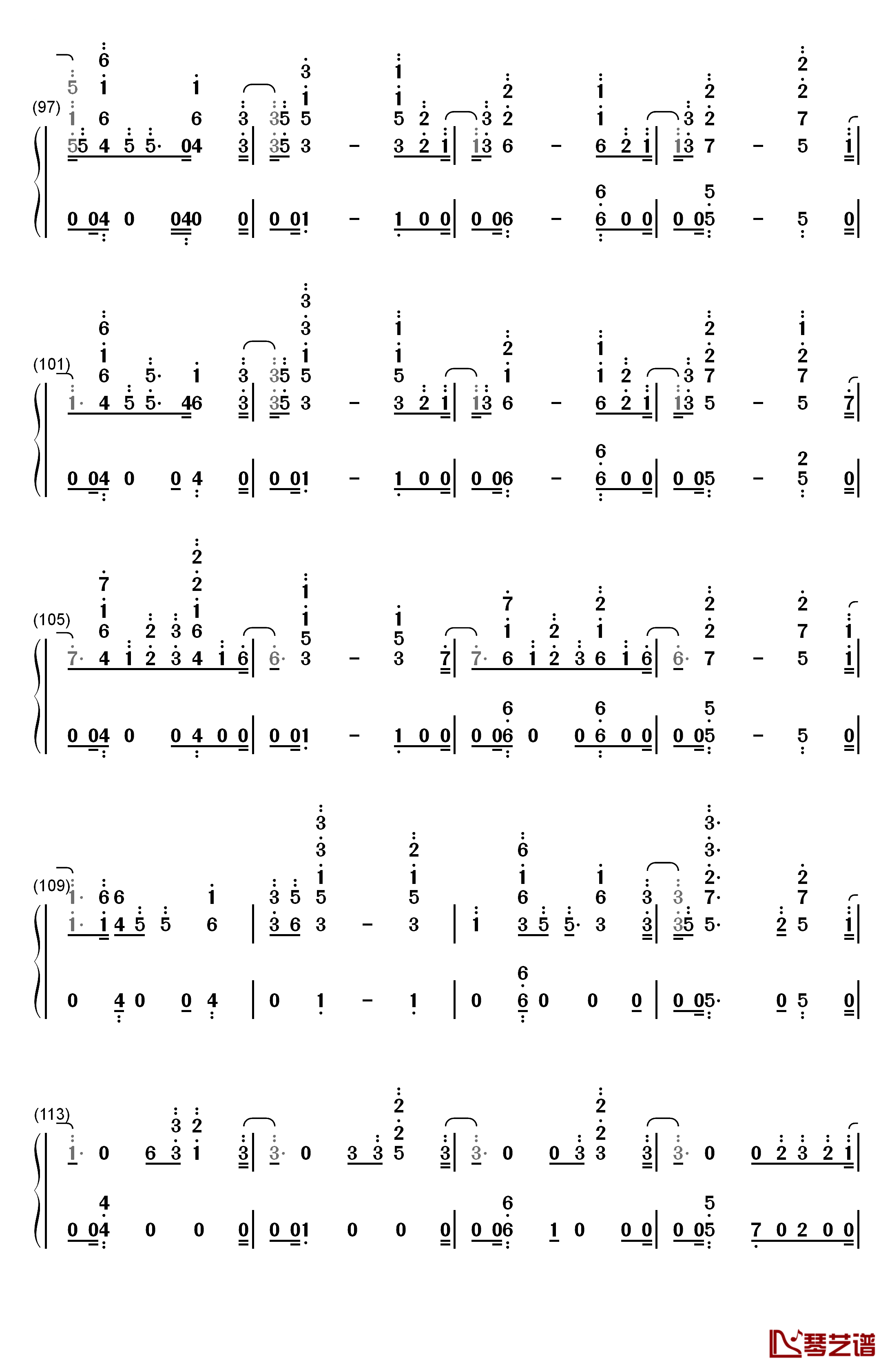 I Know You钢琴简谱-数字双手-Craig David Bastille6