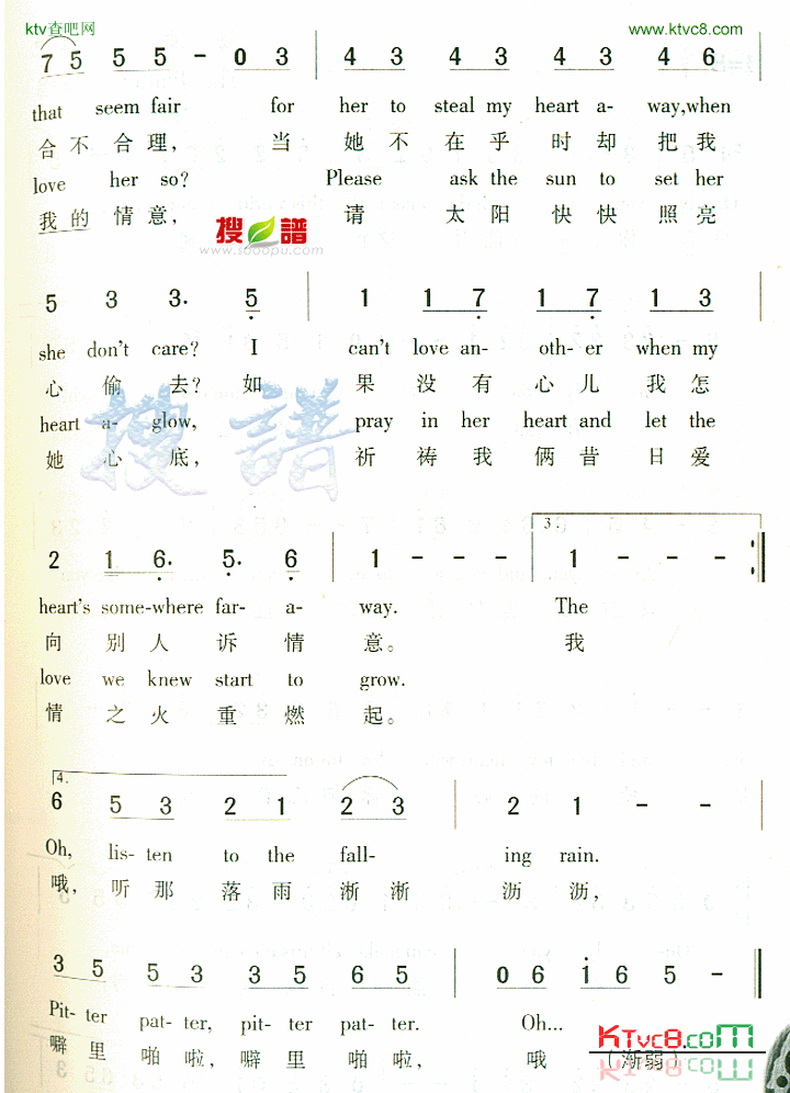 RhythmOfTheRain简谱1