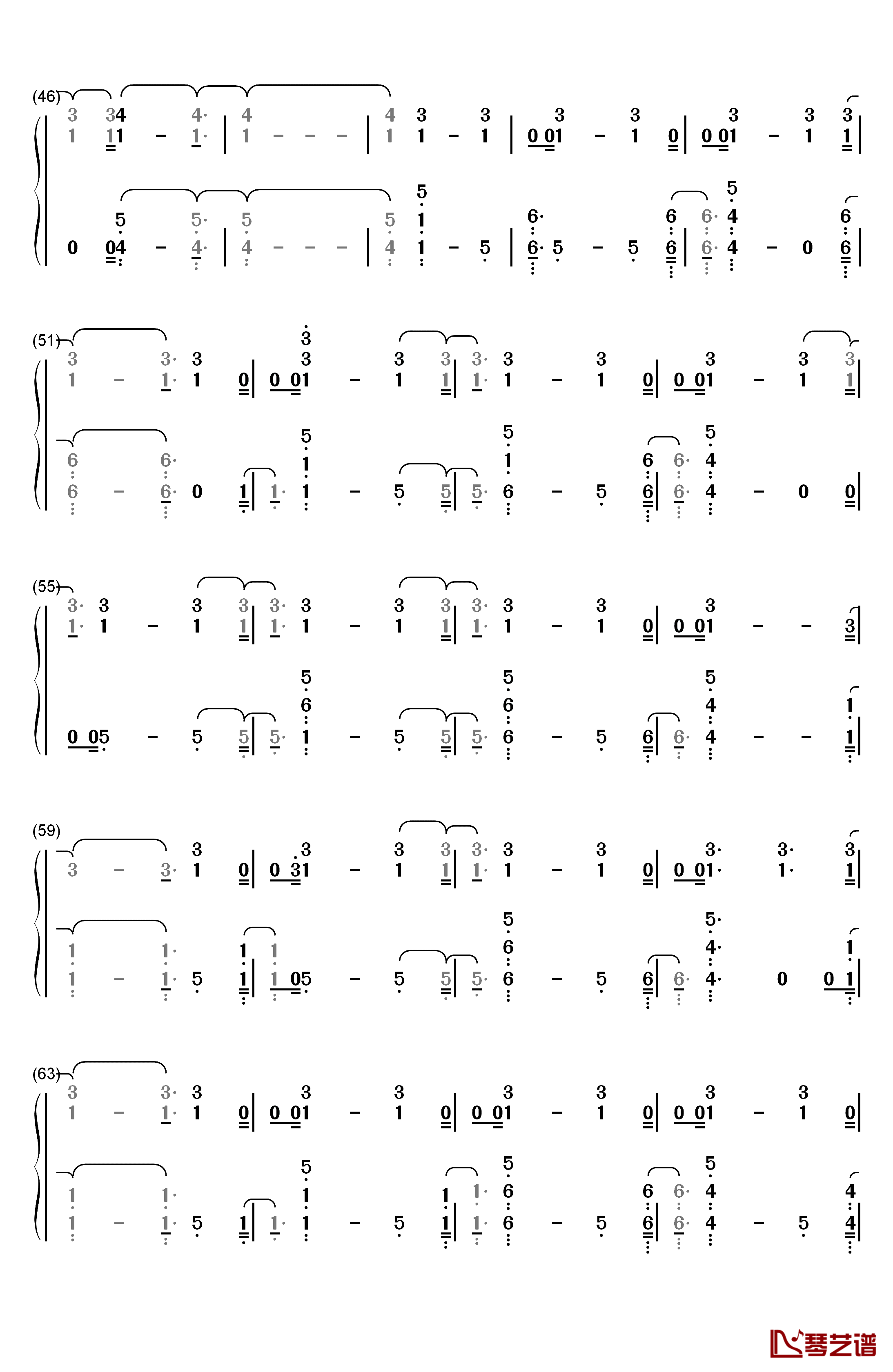 New Year's Day钢琴简谱-数字双手-Taylor Swift3