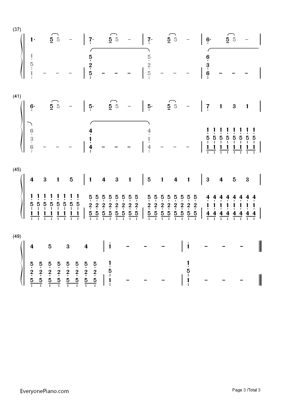 This Is War钢琴简谱-数字双手-30 Seconds to Mars3