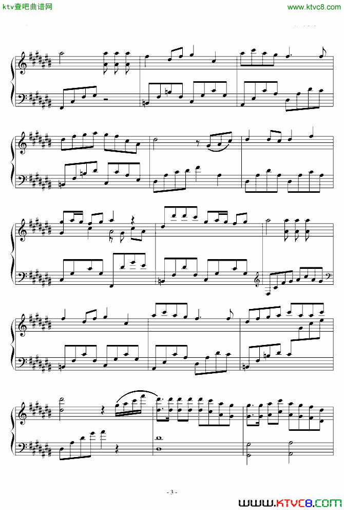 最炫民族风简谱-凤凰传奇演唱-作曲：张超词曲1