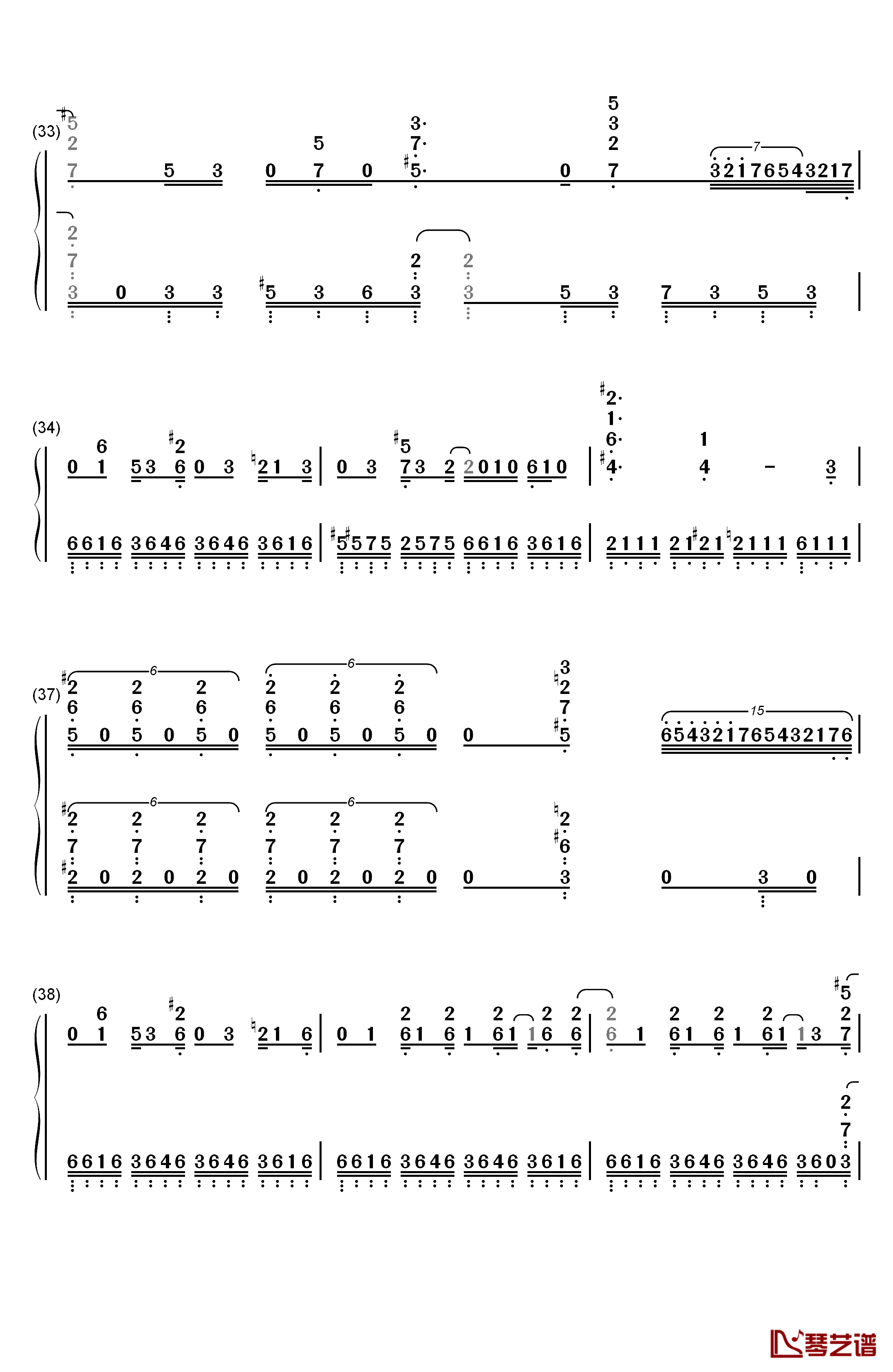 Deal with the Devil钢琴简谱-数字双手-Tia4