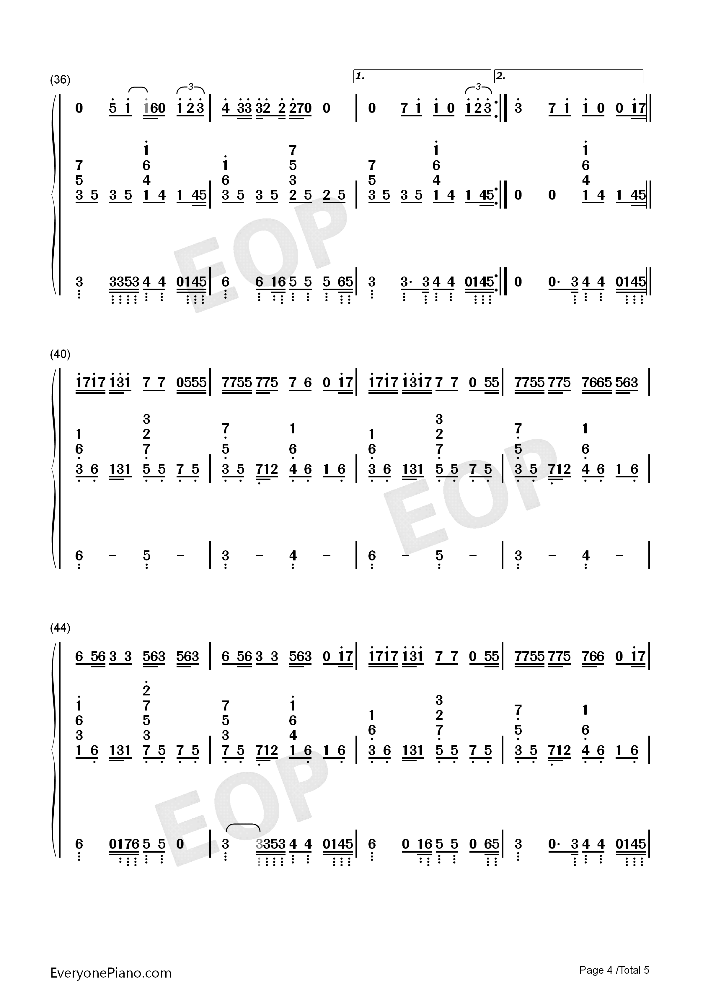 Let Me Down Slowly钢琴简谱-Alec Benjamin演唱4