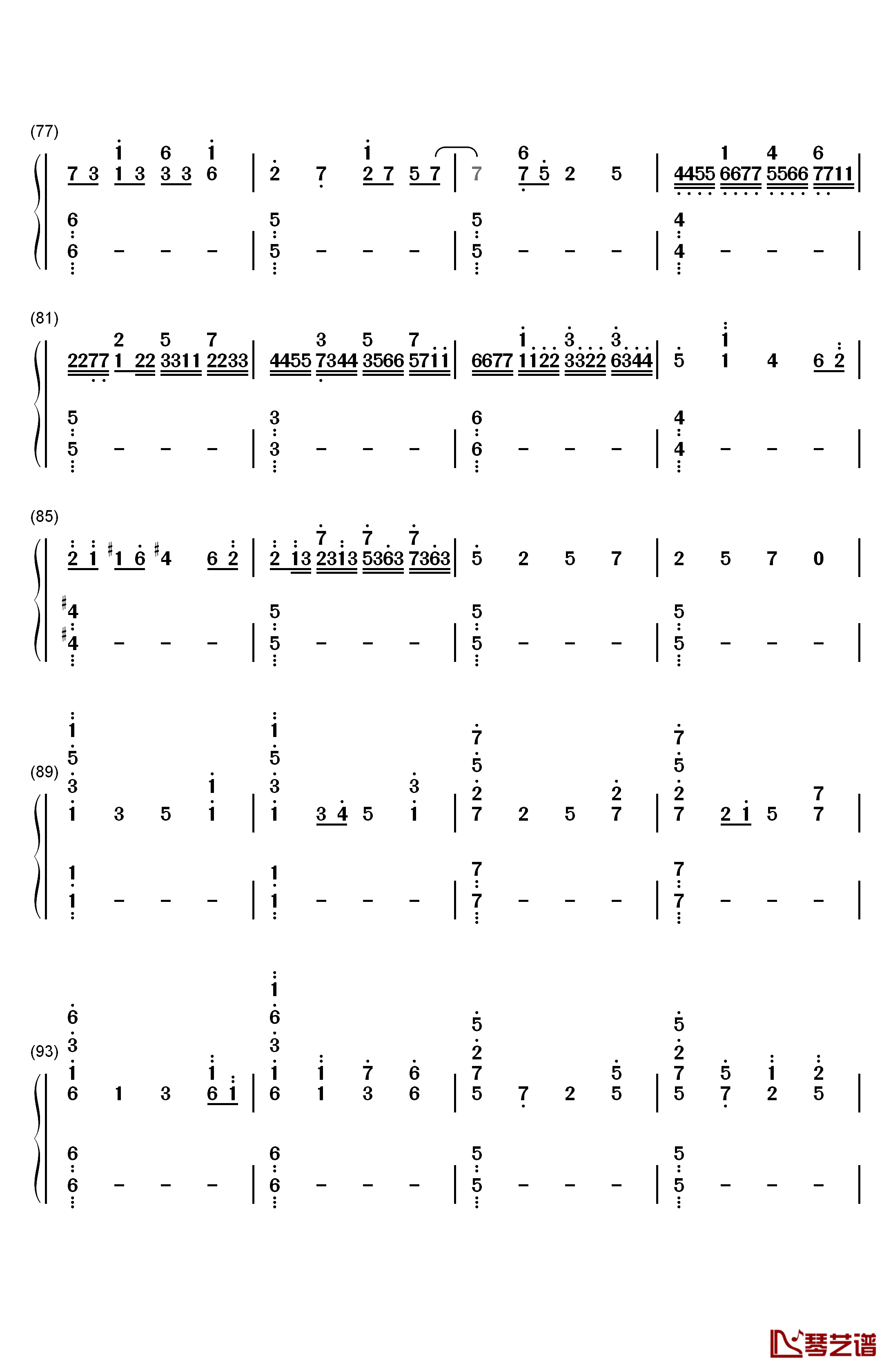 青春のラップタイム钢琴简谱-数字双手-NMB484