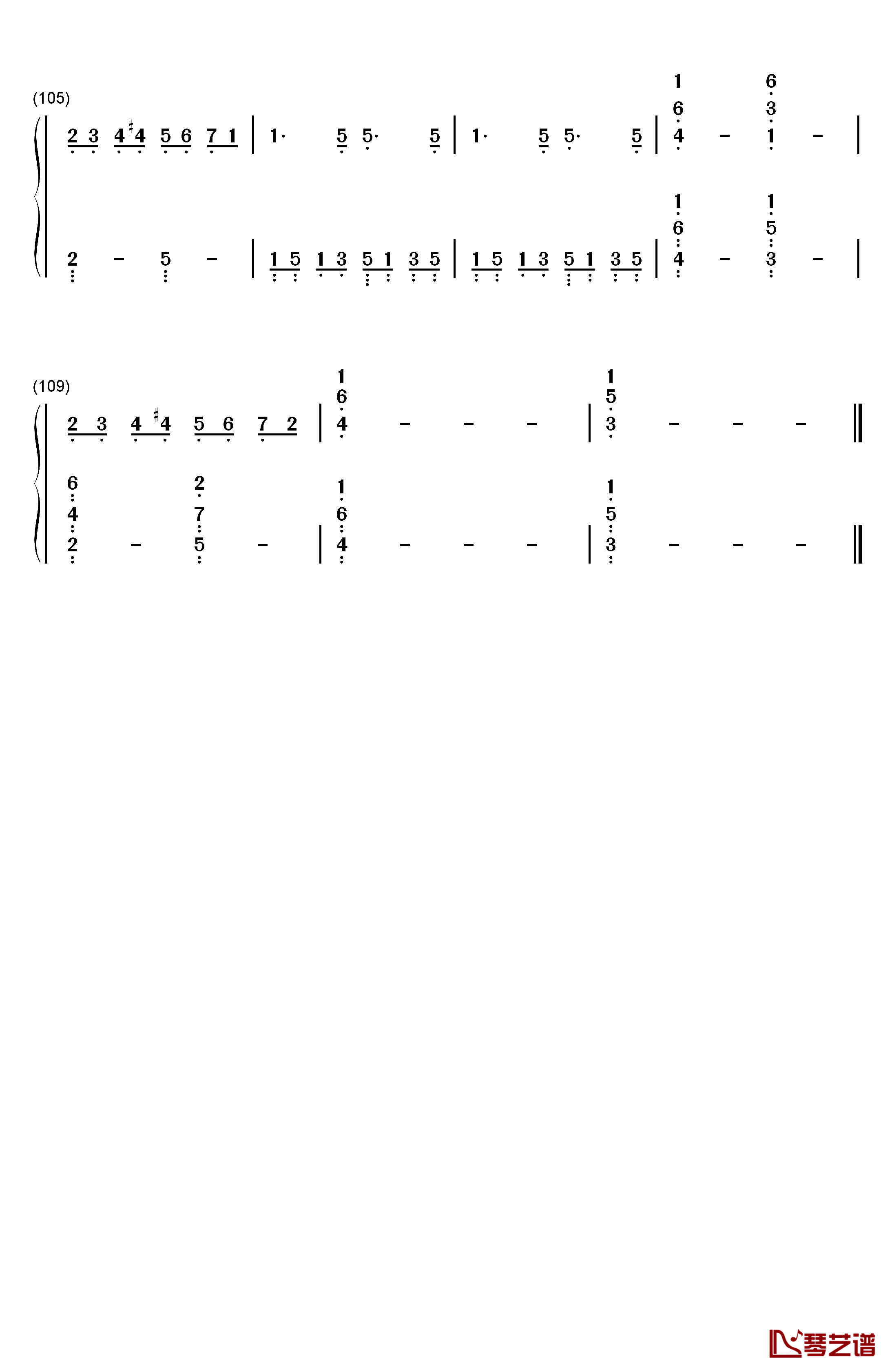 负けないで钢琴简谱-数字双手-ZARD6