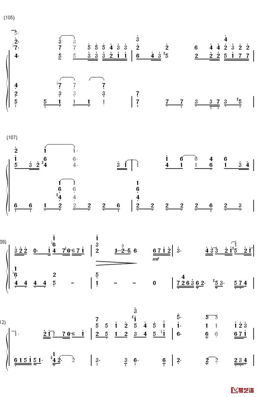 ありがとう钢琴简谱-数字双手-生物股长 いきものがかり10