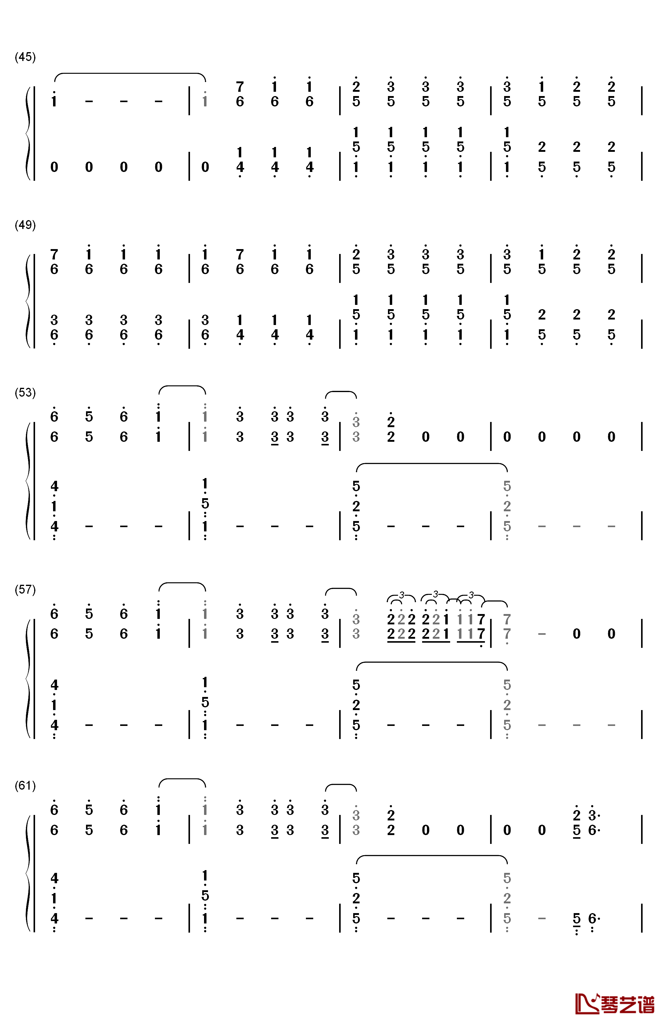 Migraine钢琴简谱-数字双手-Twenty One Pilots3