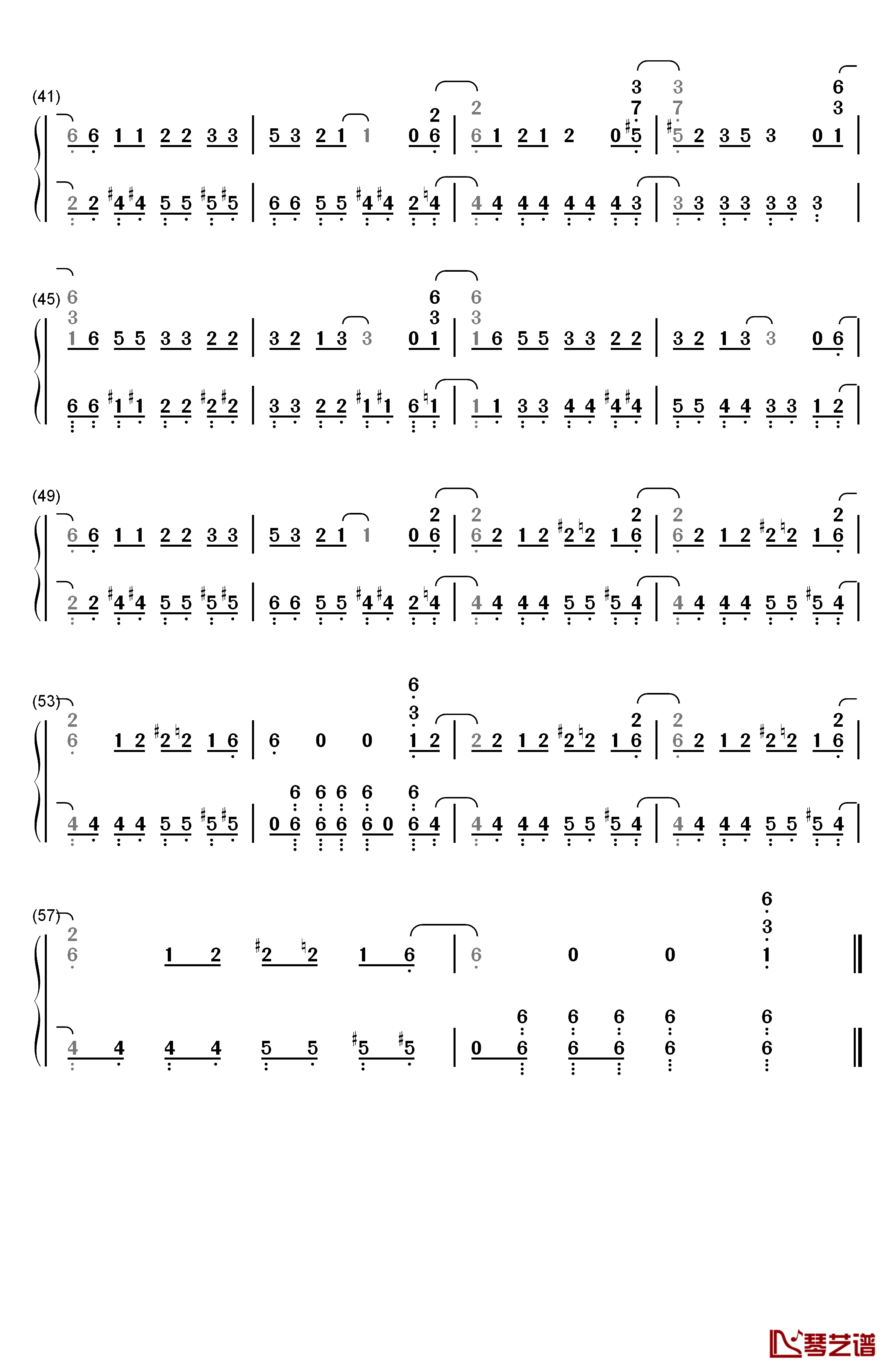 プレパレード钢琴简谱-数字双手-钉宫理恵&堀江由衣&喜多村英梨3