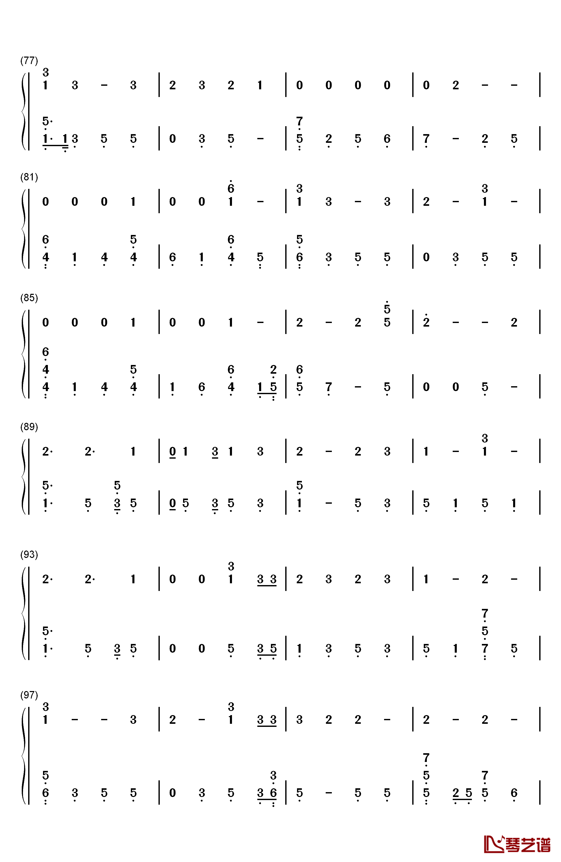 You Make It Feel Like Christmas钢琴简谱-数字双手-Gwen Stefani5