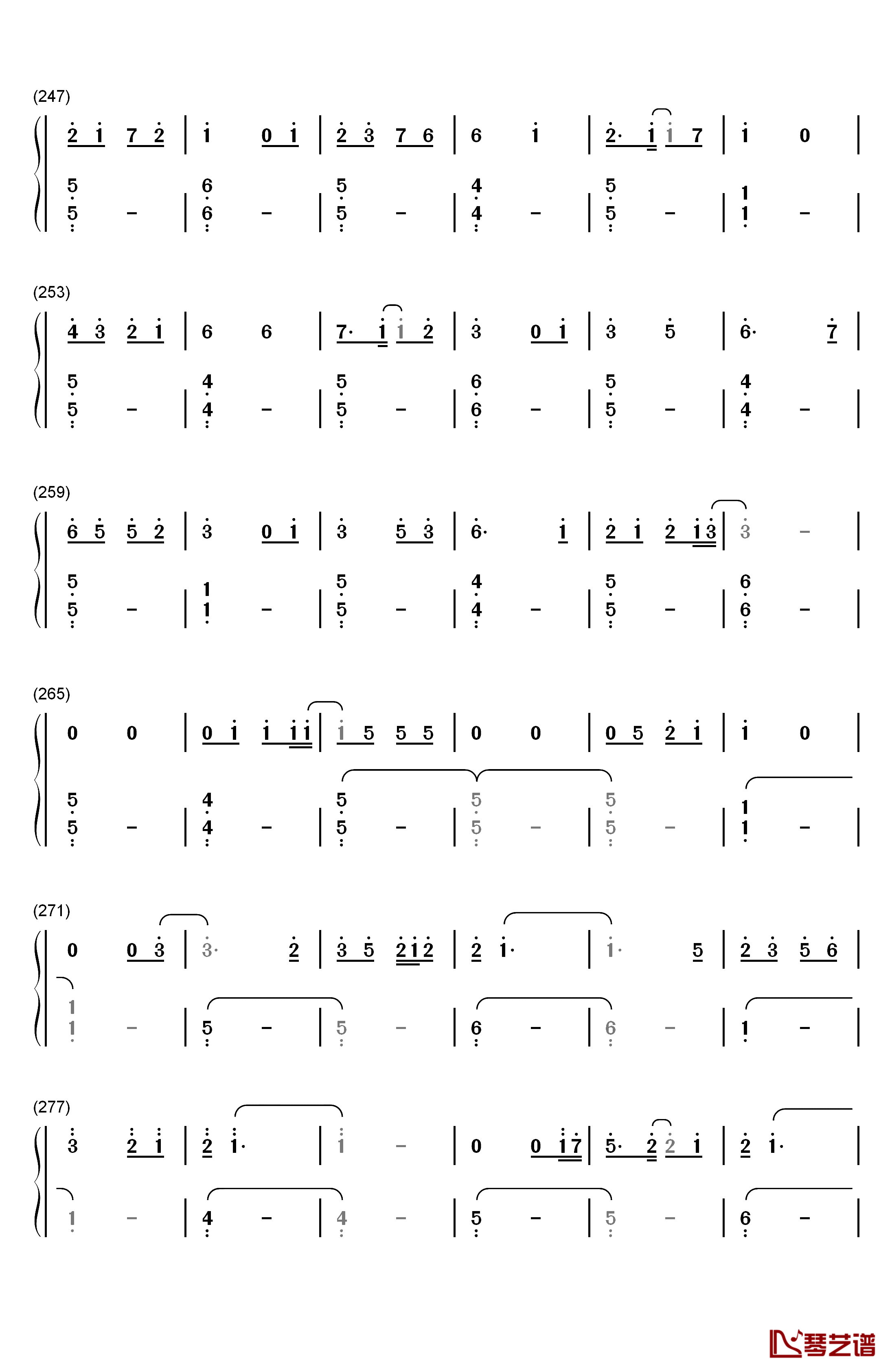 Bedtime Story钢琴简谱-数字双手-西野加奈8