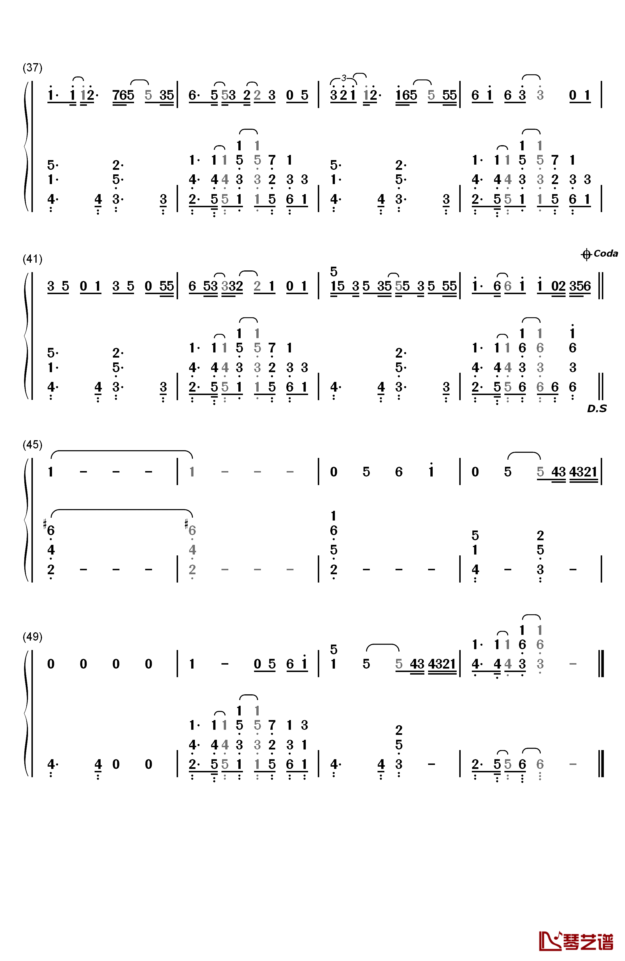 Seasons of Love钢琴简谱-数字双手-Jonathan Larson3