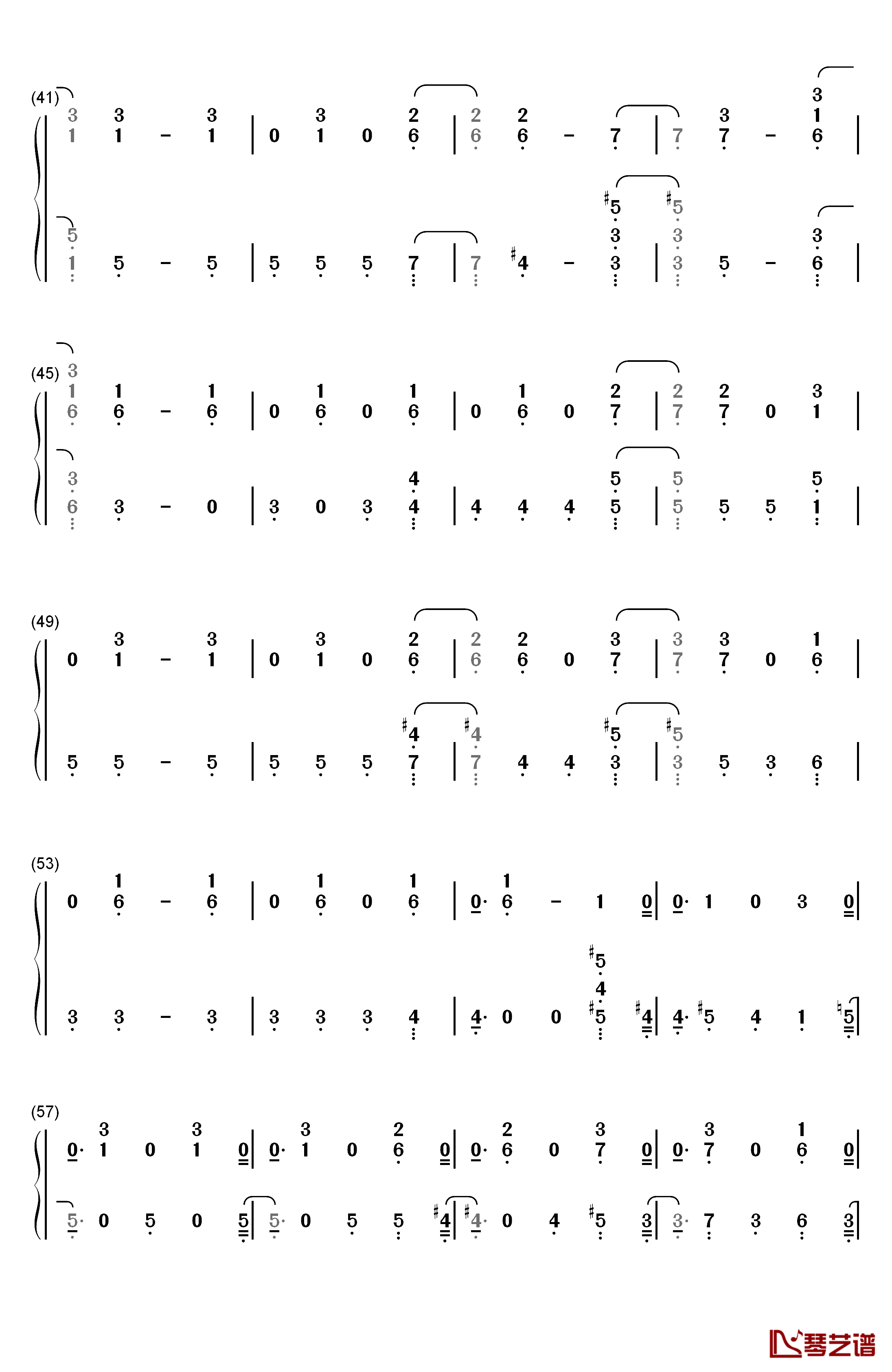 Free Me钢琴简谱-数字双手-Sia3