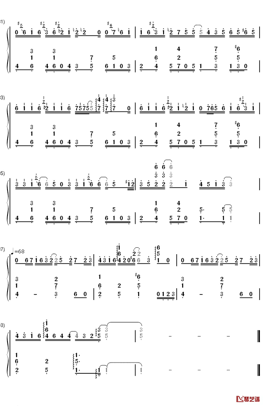 Say You Love Me钢琴简谱-数字双手-Patti Austin3