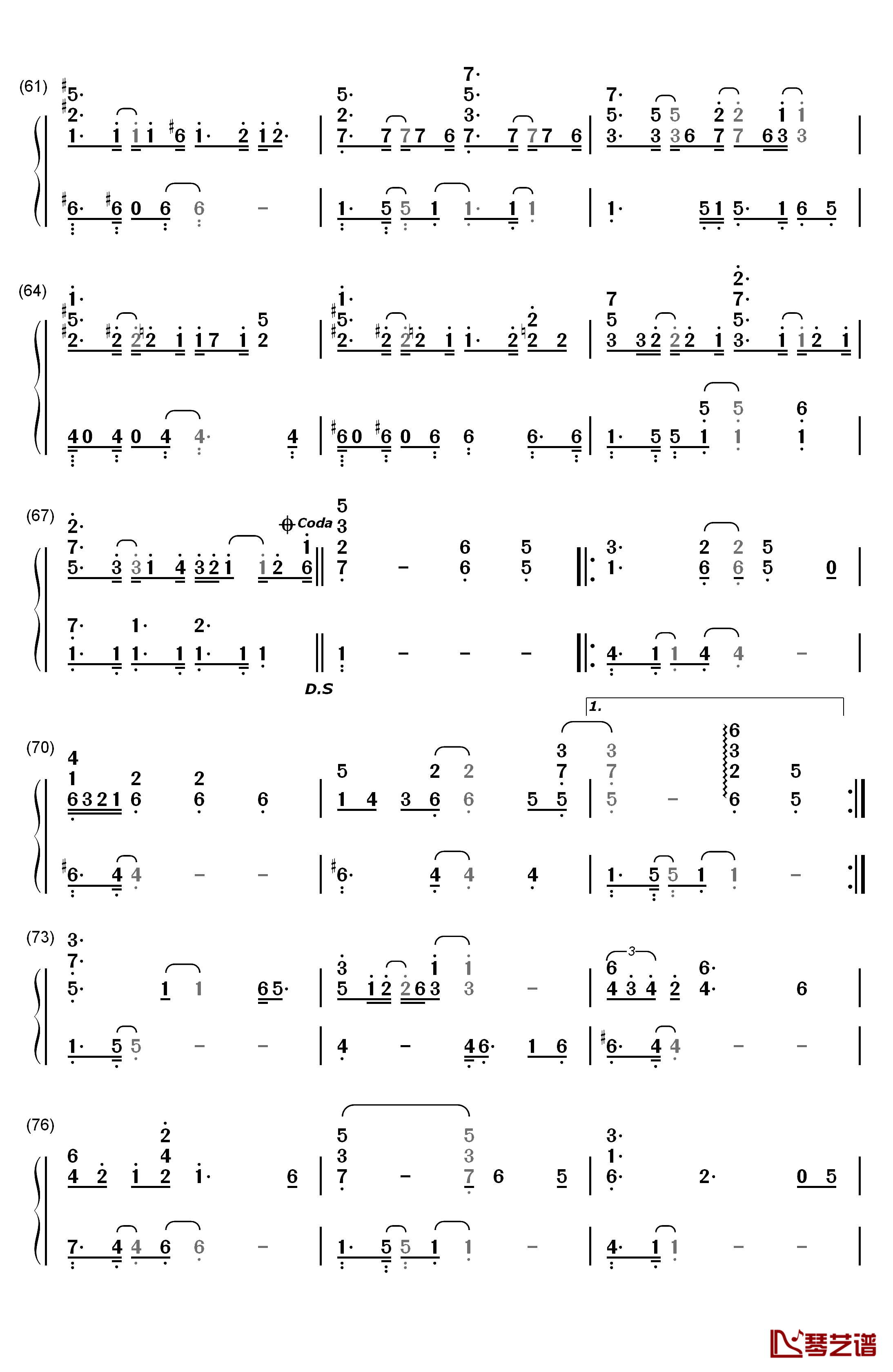 Ordinary People钢琴简谱-数字双手-John Legend5