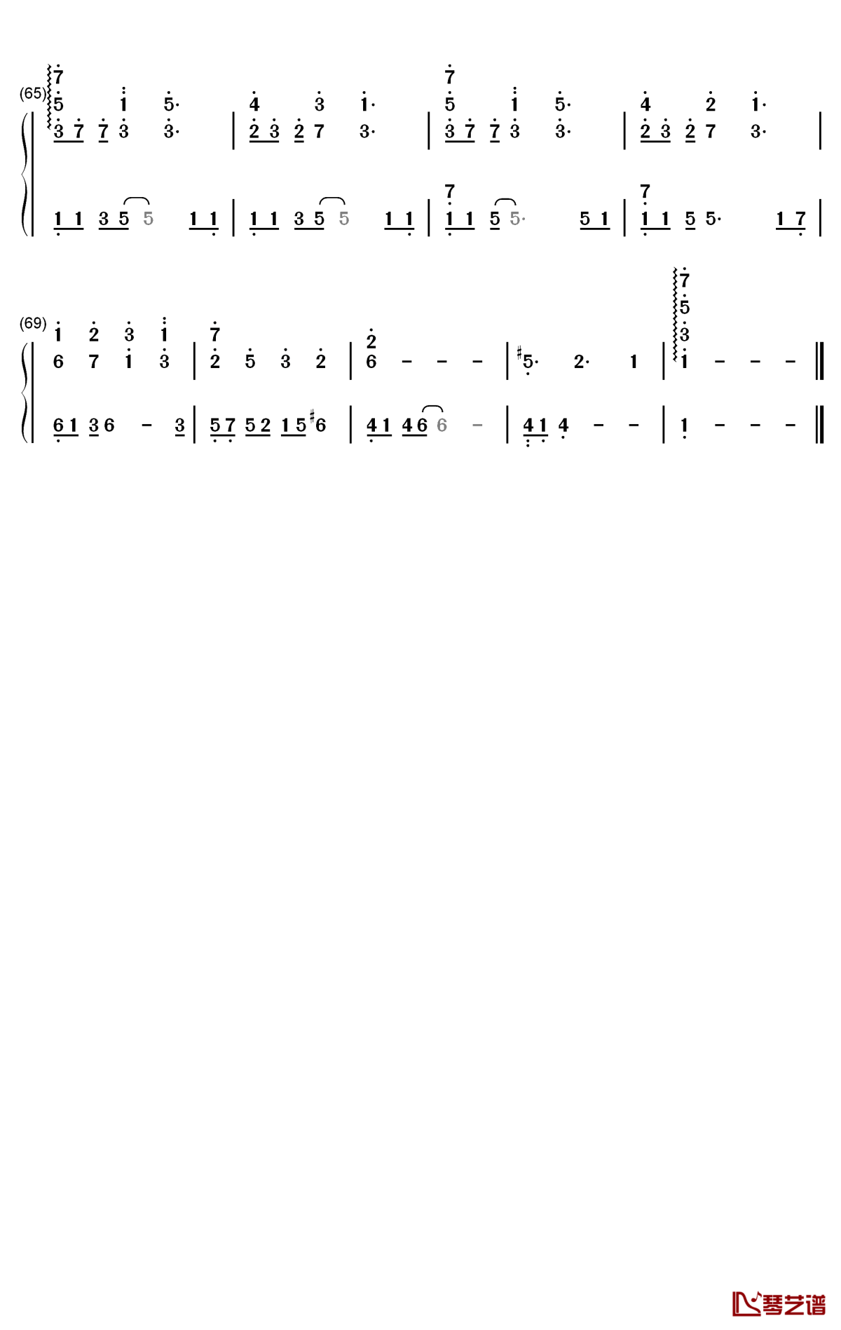 Lowkey钢琴简谱-数字双手-NIKI4