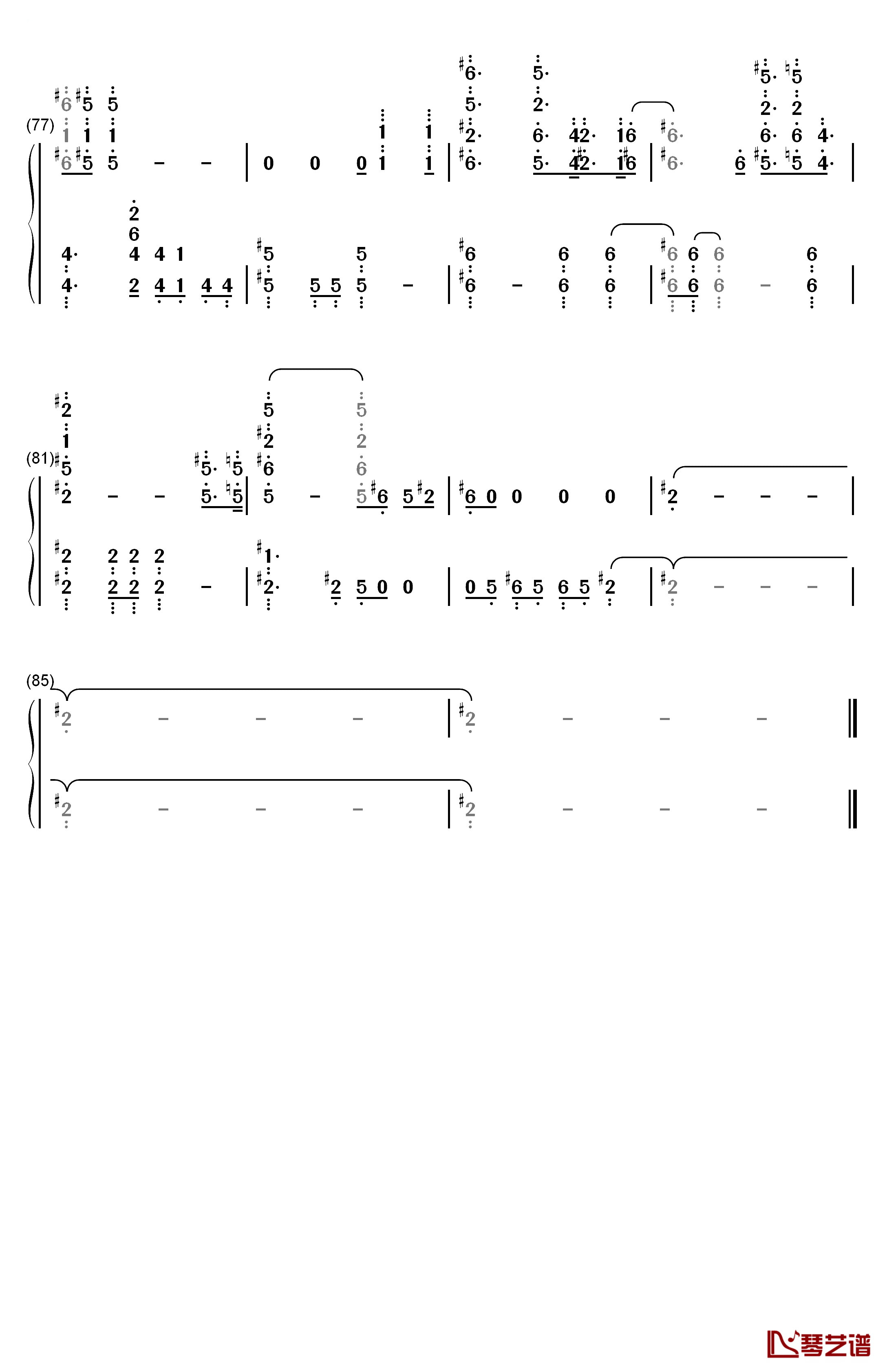 Circle of Life钢琴简谱-数字双手-Elton John5