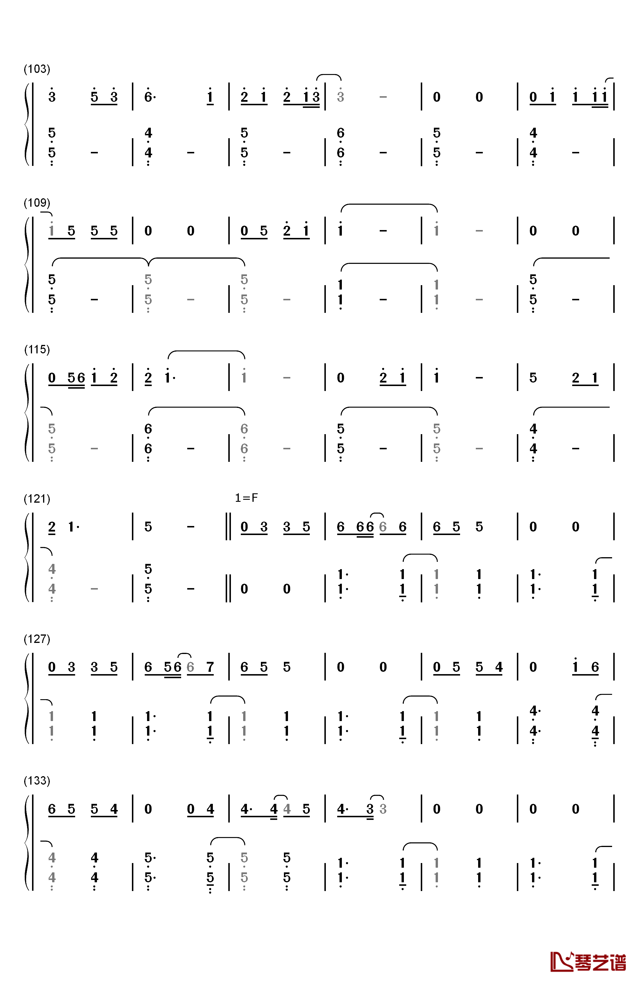 Bedtime Story钢琴简谱-数字双手-西野加奈4