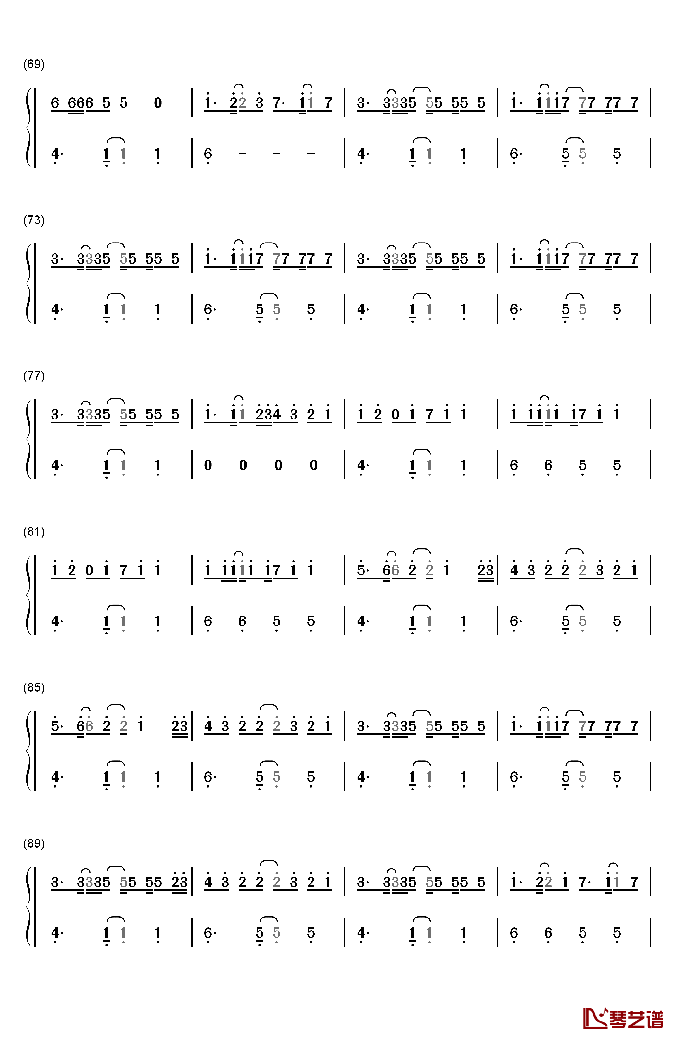 Fast Car钢琴简谱-数字双手-Jonas Blue4