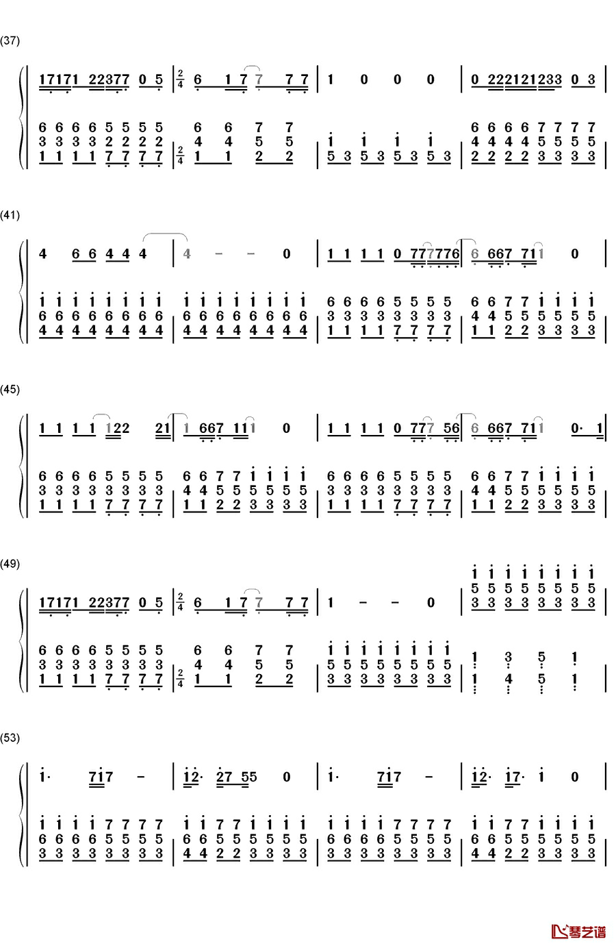 3月9日钢琴简谱-数字双手-レミオロメン （Remioromen）3