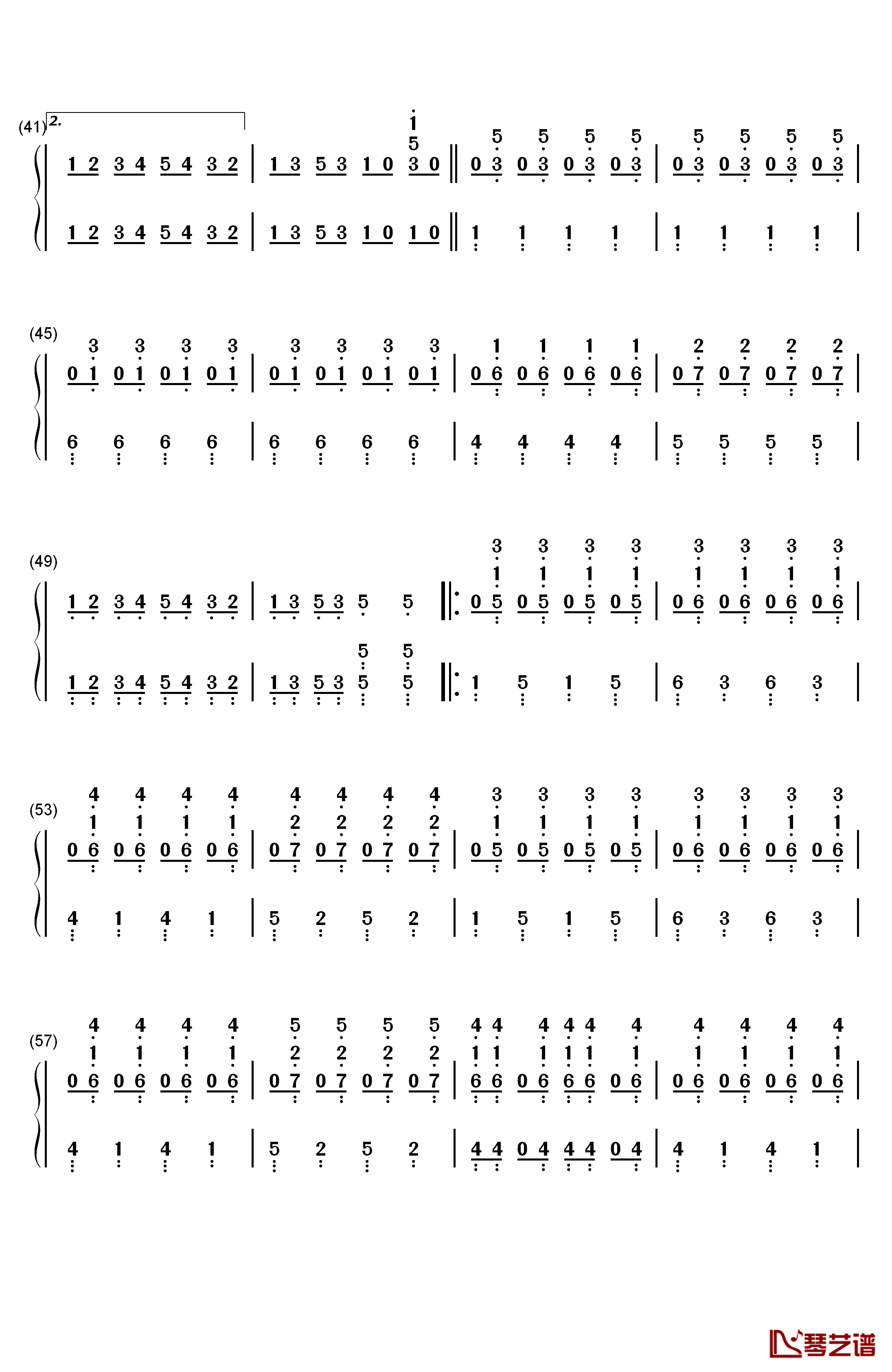 大家来跳舞钢琴简谱-数字双手-B.B.QUEENS3